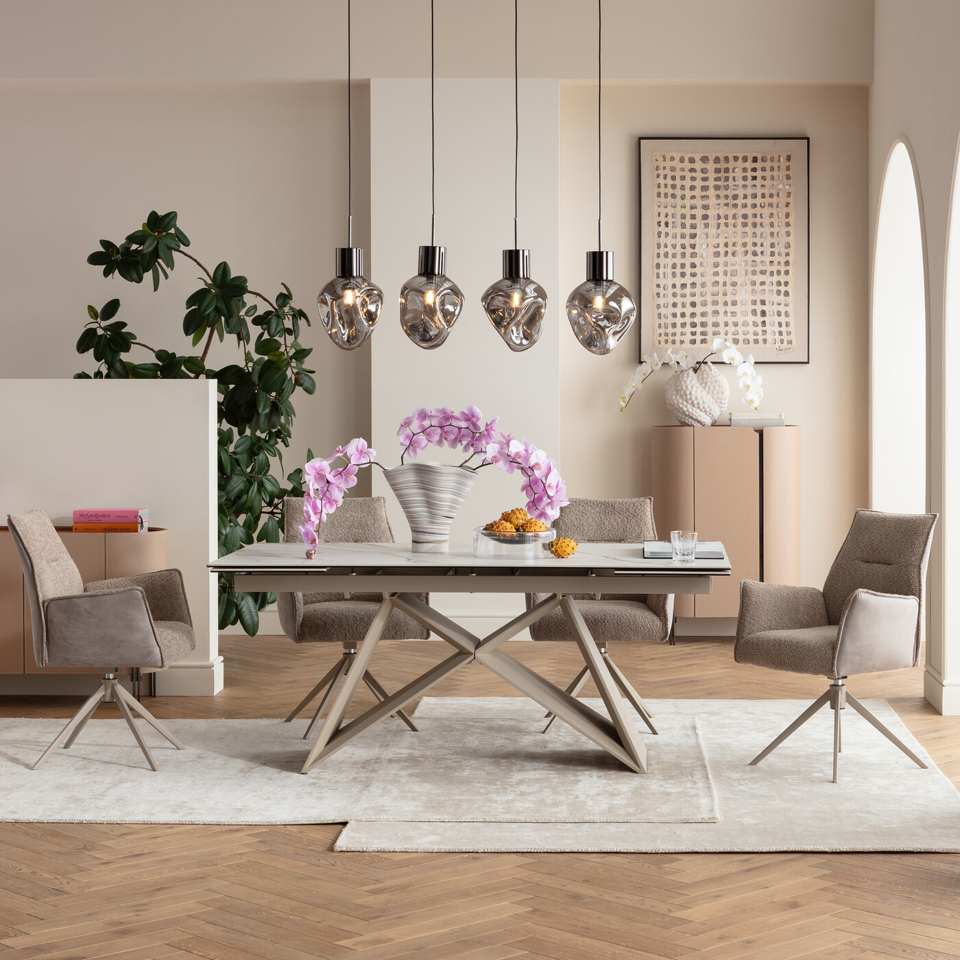 Стол раздвижной Nelly 180(40+40)x90cm от KARE Design