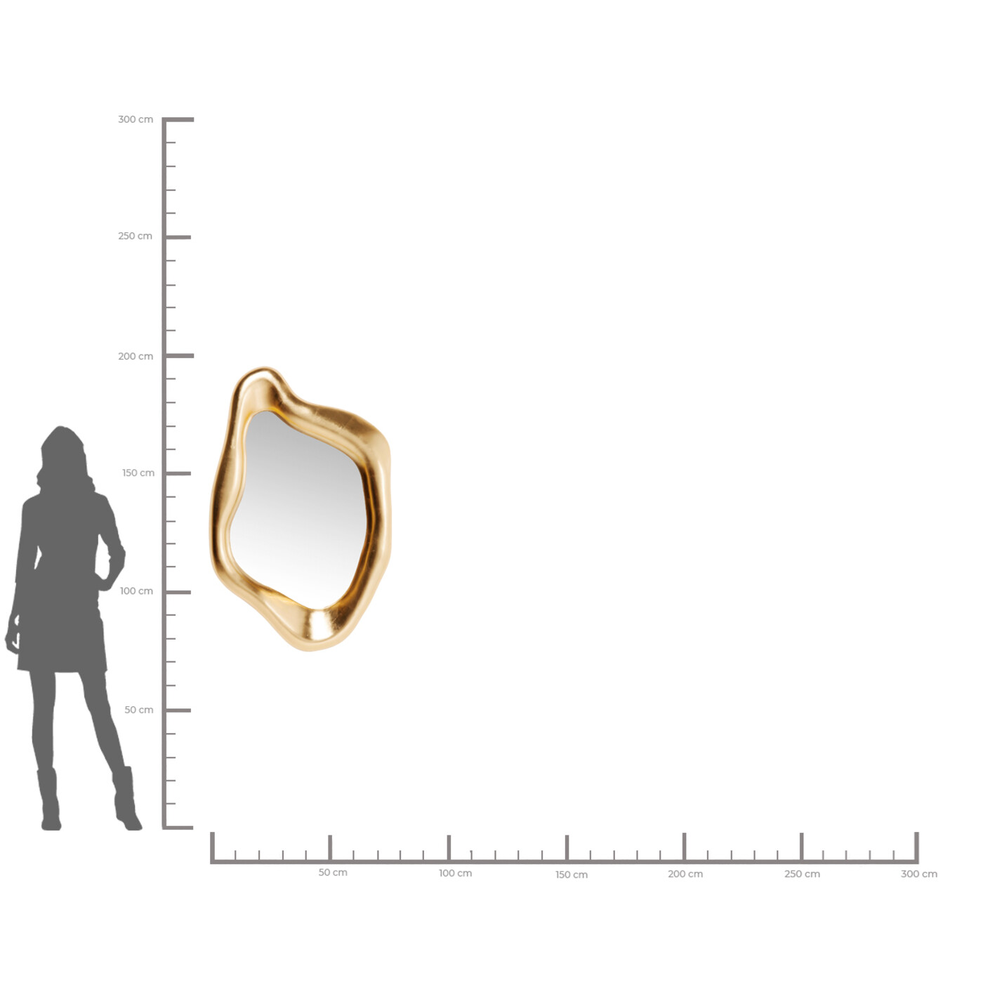 Зеркало Hologram Gold 119x76 см от KARE Design