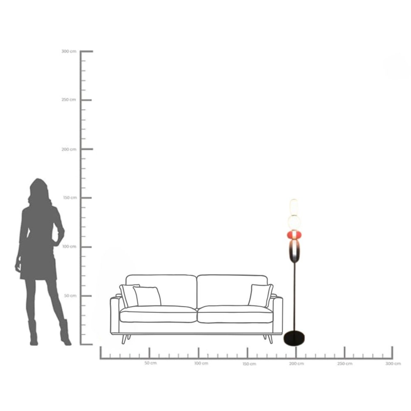 Светильник напольный Sugar 150cm от KARE Design
