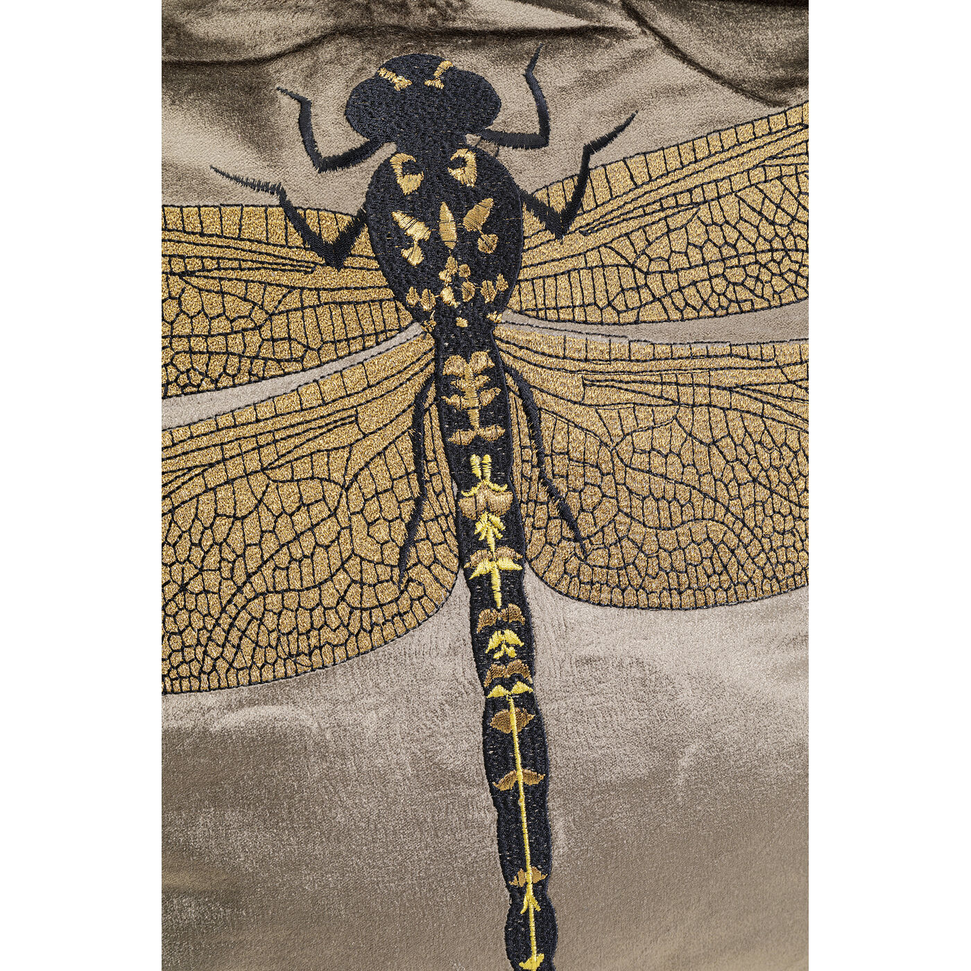 Подушка Glitter Dragonfly «Блестящая стрекоза» 40x40 см, Зелёный от KARE Design