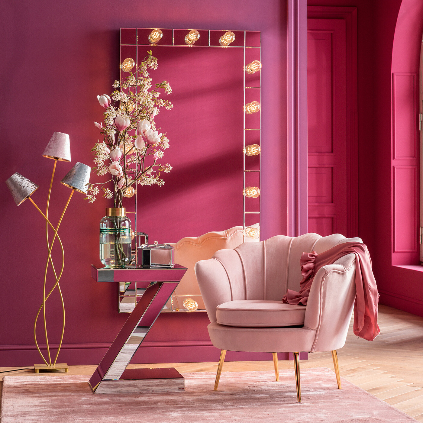 Зеркало напольное Make Up 160x80 см от KARE Design