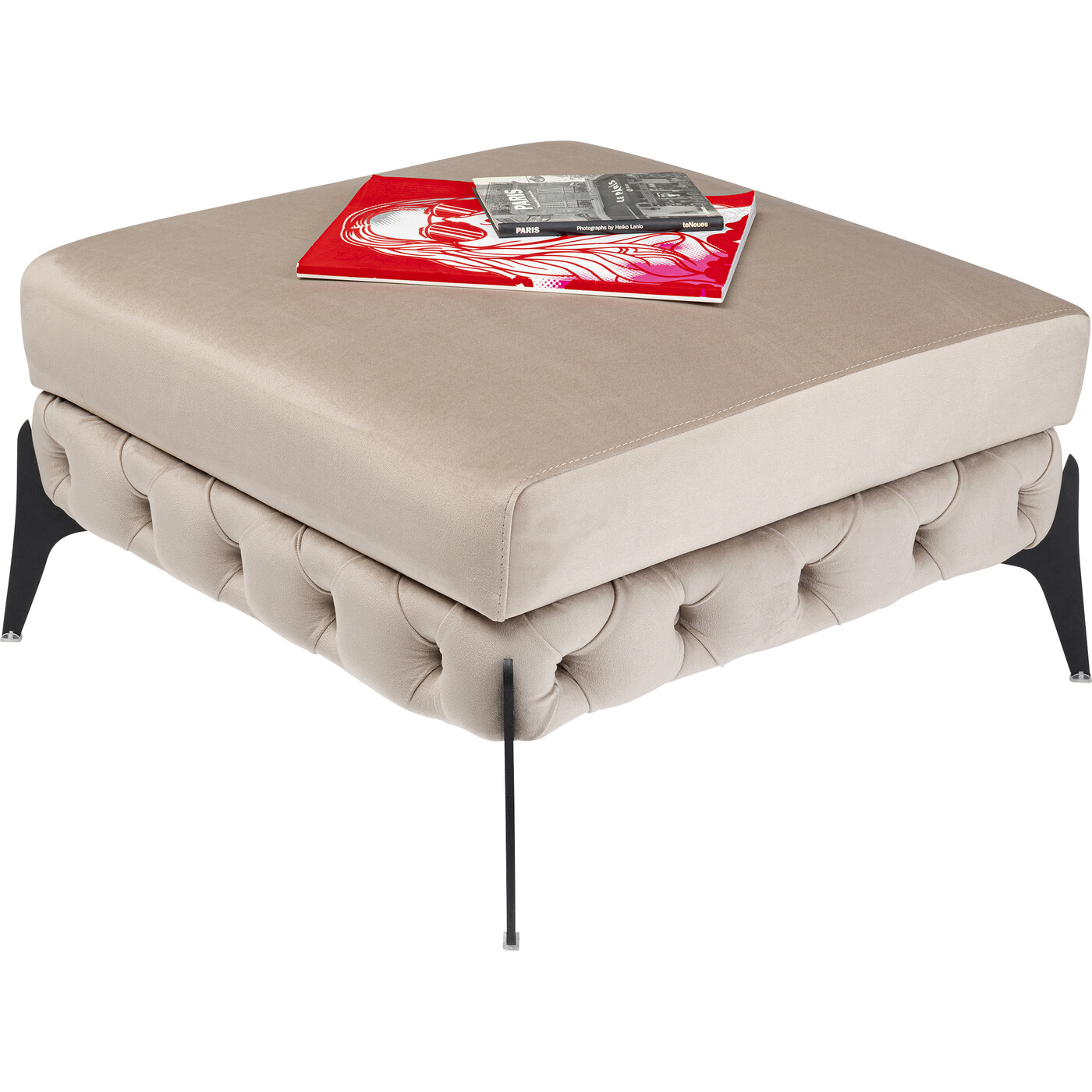 Пуф Bellissima Velvet Beige 80 см от KARE Design
