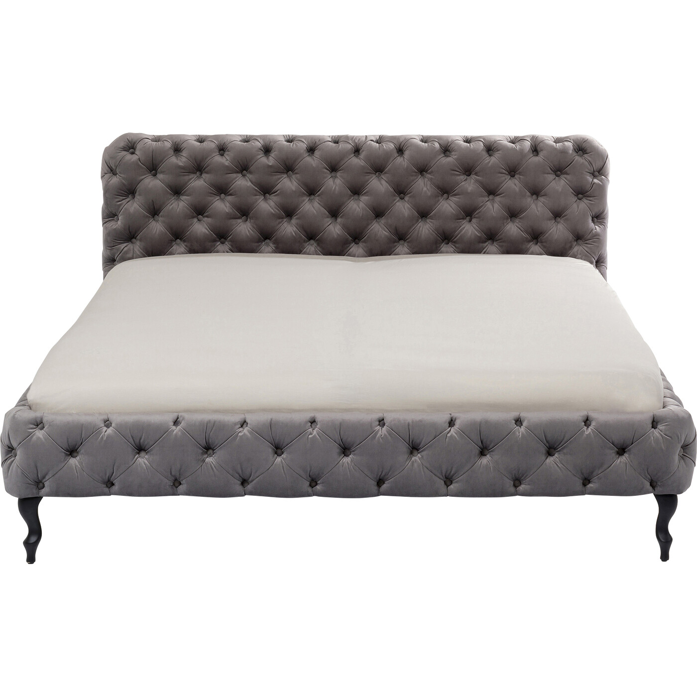 Каркас кровати Velvet Silver Grey 200x200 см от KARE Design