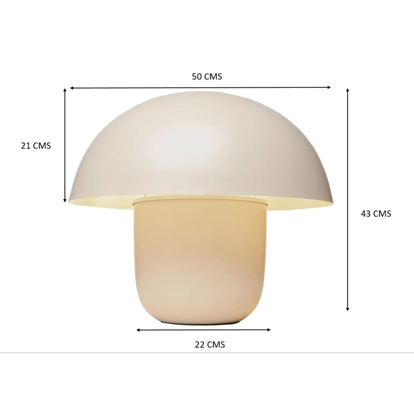 Светильник настольный Mushroom Beige 44cm от KARE Design