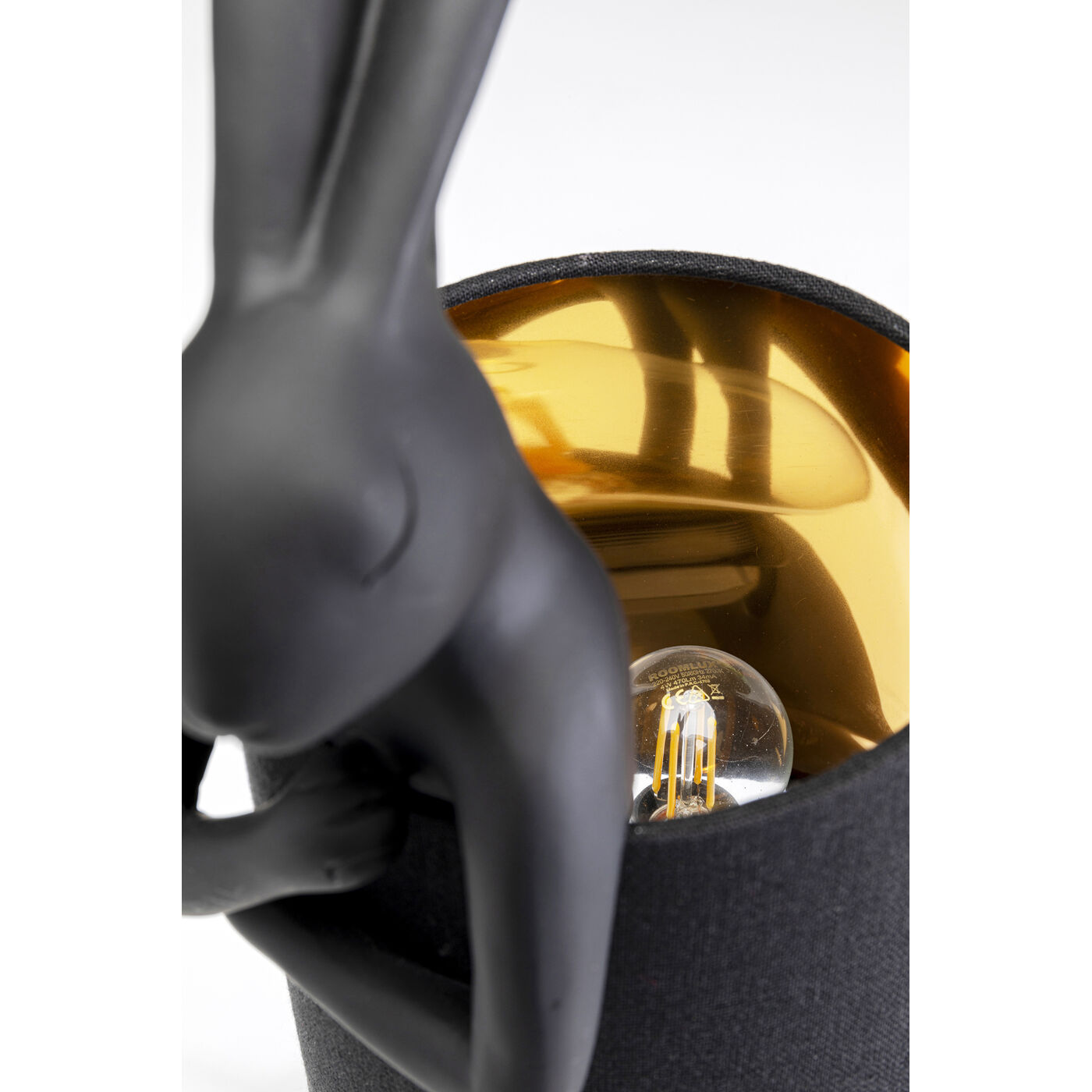 Светильник настольный Animal Rabbit Matt Black 50 см от KARE Design