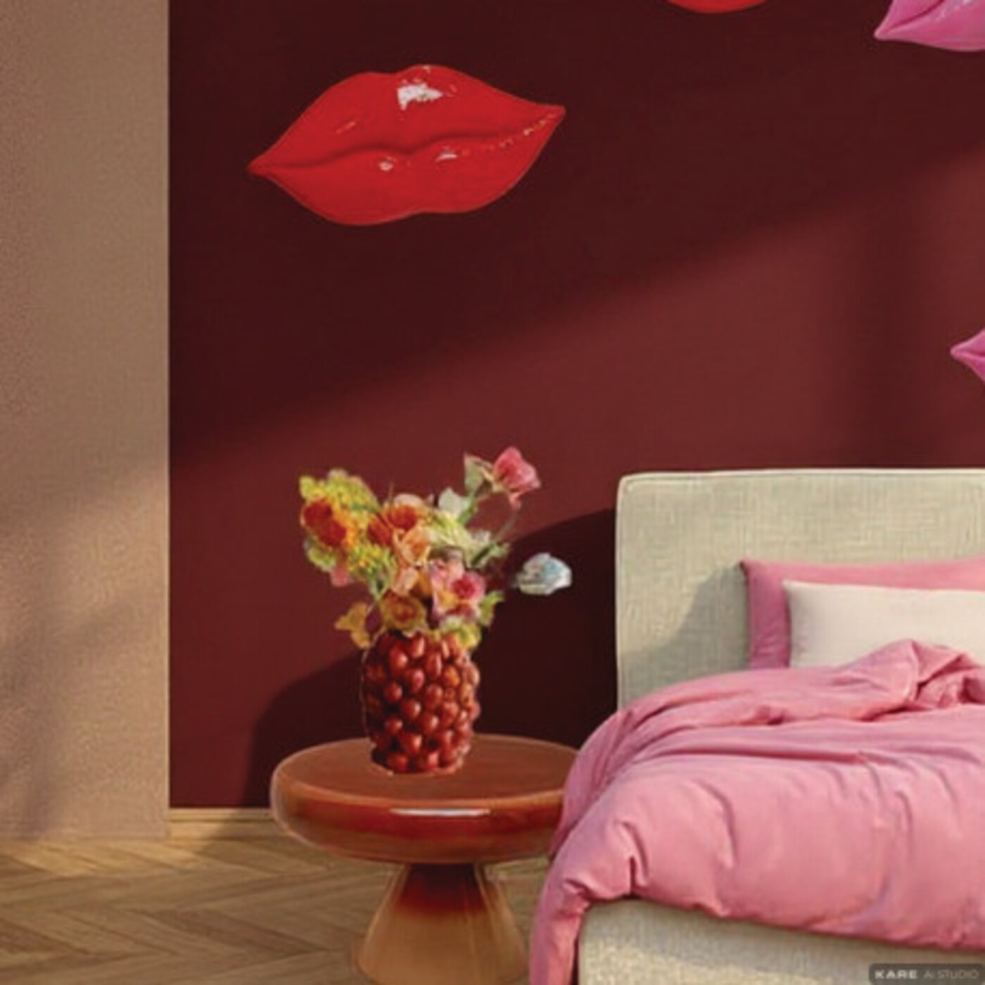 Объект декоративный Disco Lips «Диско-губы» 59 см от KARE Design