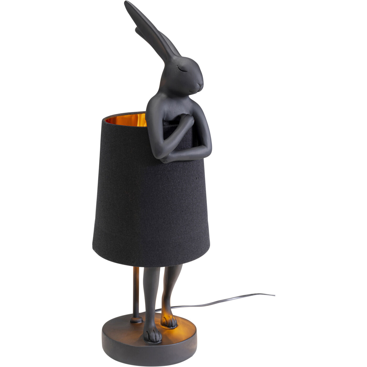 Светильник настольный Animal Rabbit Matt Black 50 см от KARE Design