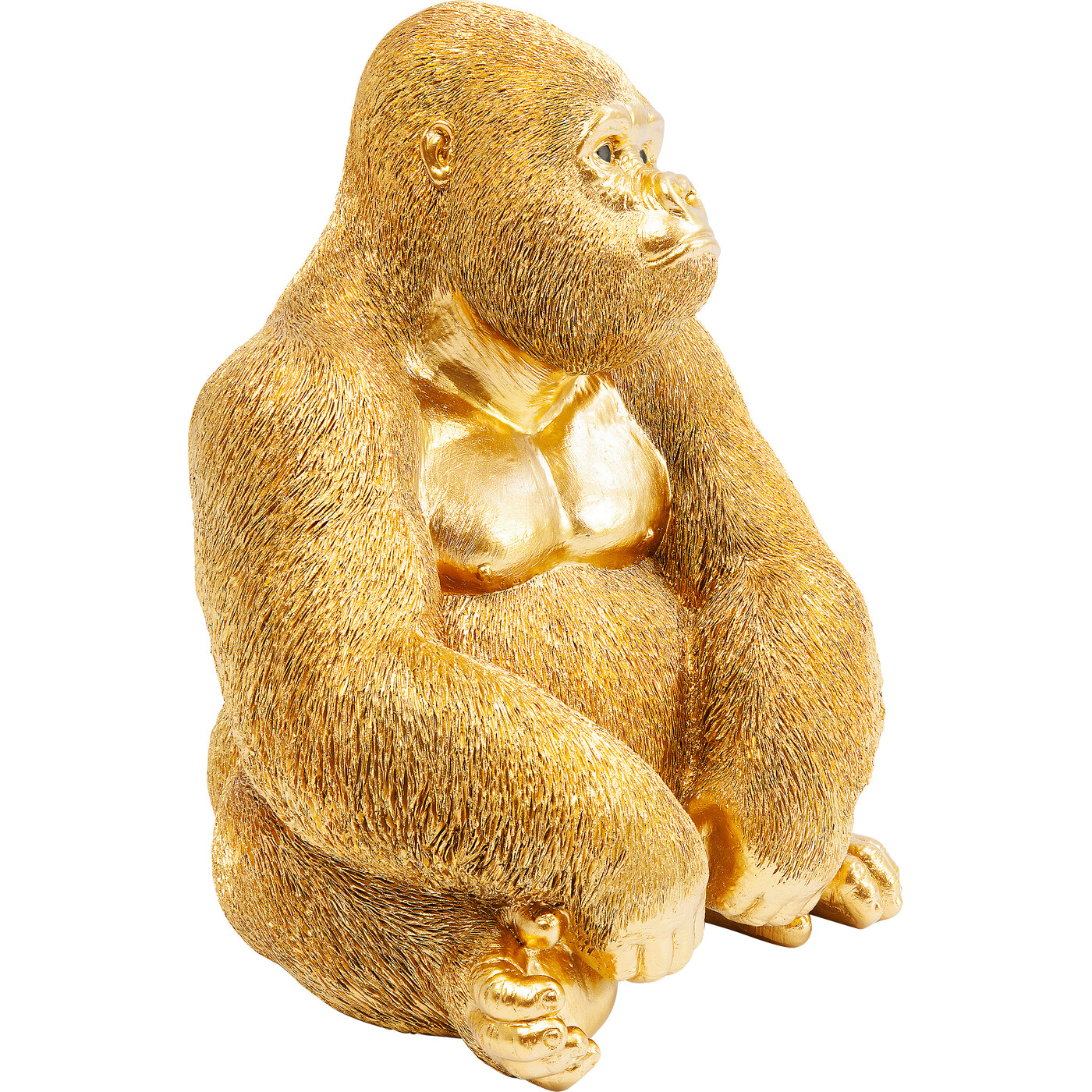 Фигура декоративная Monkey Gorilla Side Medium «Горилла сбоку средняя» 39 см, Золотой от KARE Design