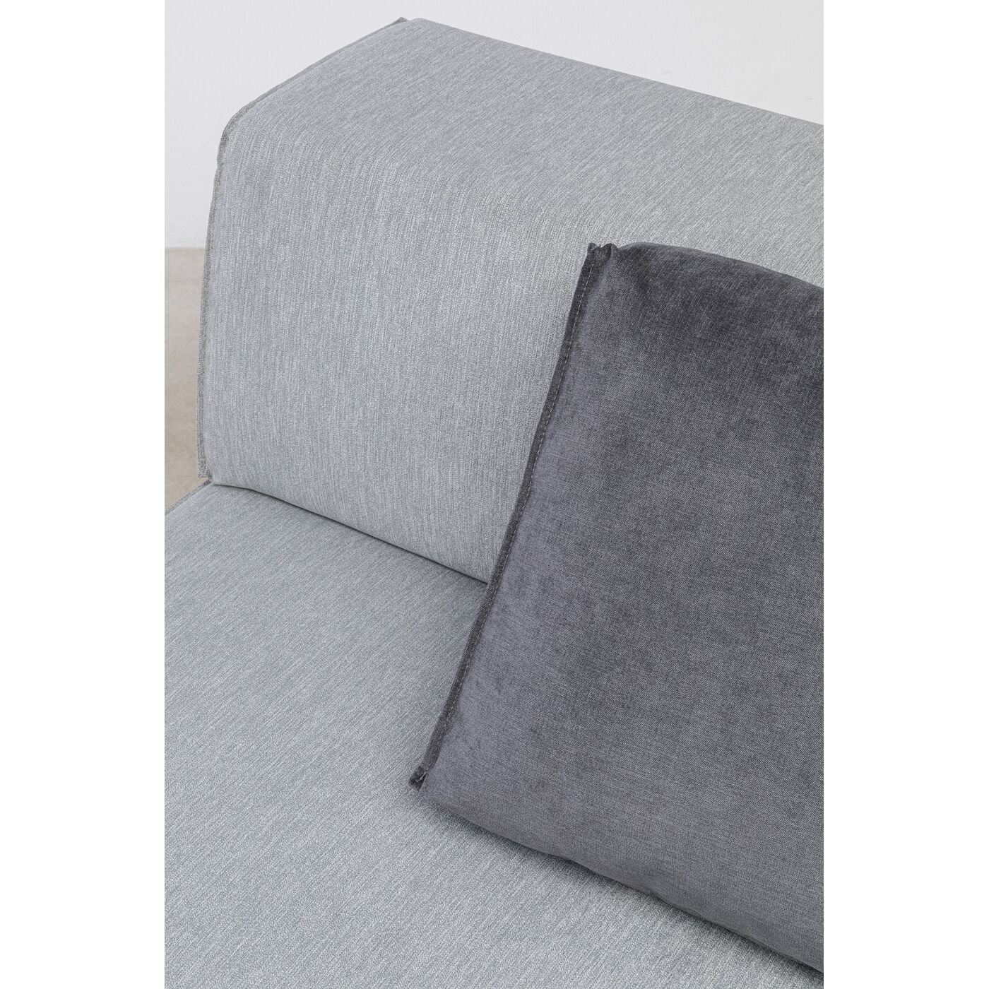 Оттоманка угловая левосторонняя Semi Infinity Elements Grey Left от KARE Design