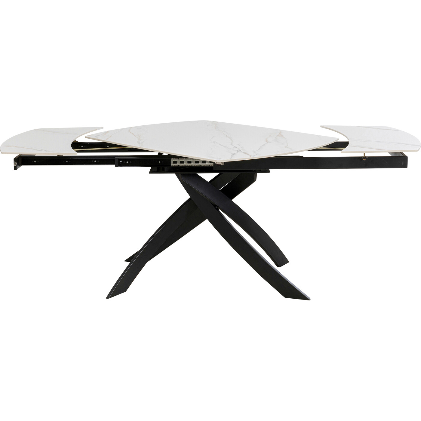 Стол раздвижной Twist Onyx 120(30+30)x90 см от KARE Design
