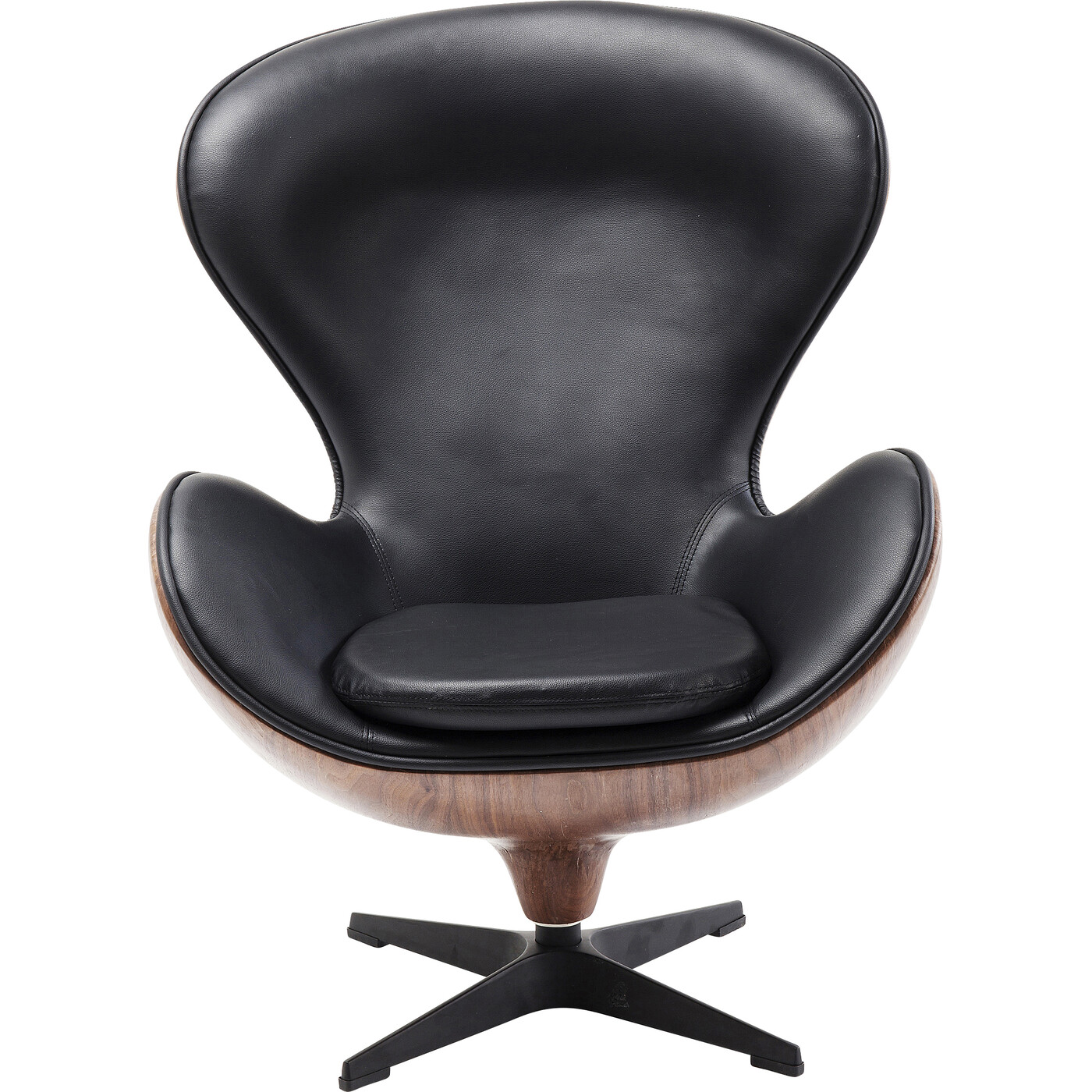 Кресло вращающееся Loung Black Walnut от KARE Design