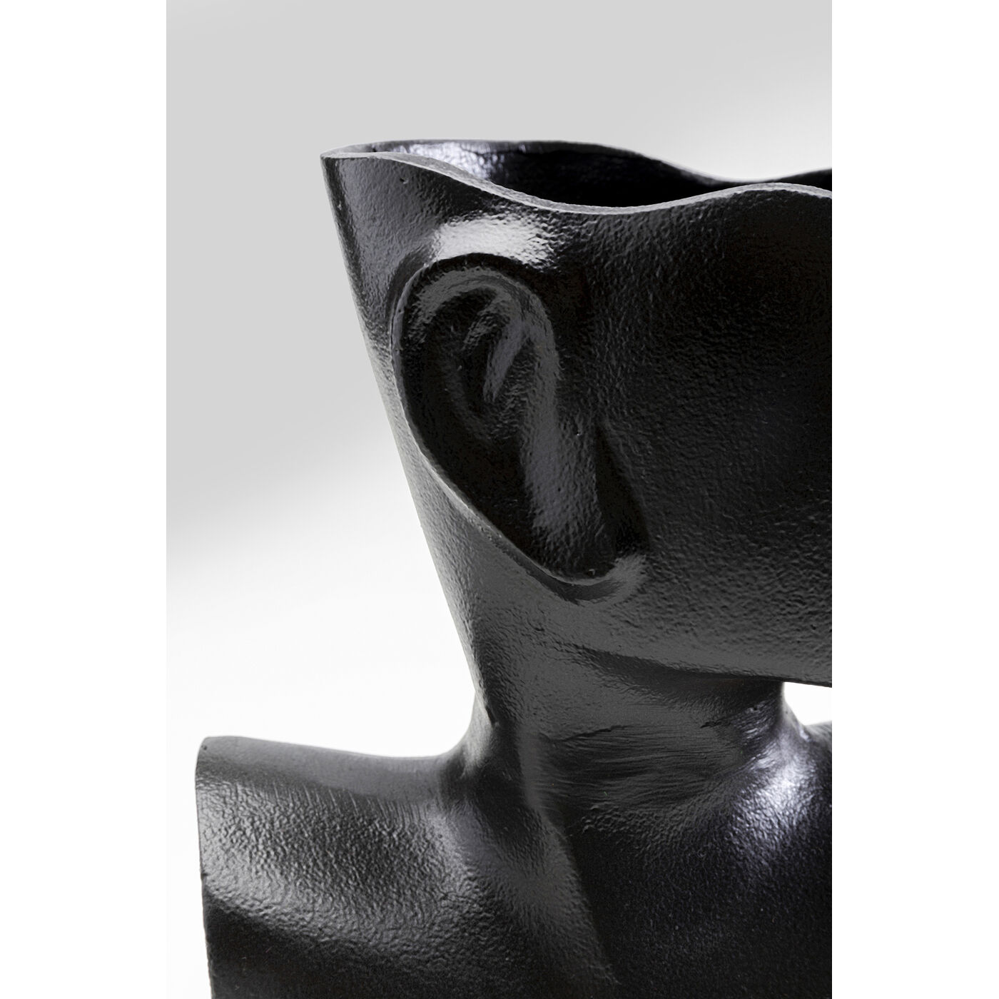 Ваза Rostro Side «Профиль лица» 27 см, Чёрный от KARE Design