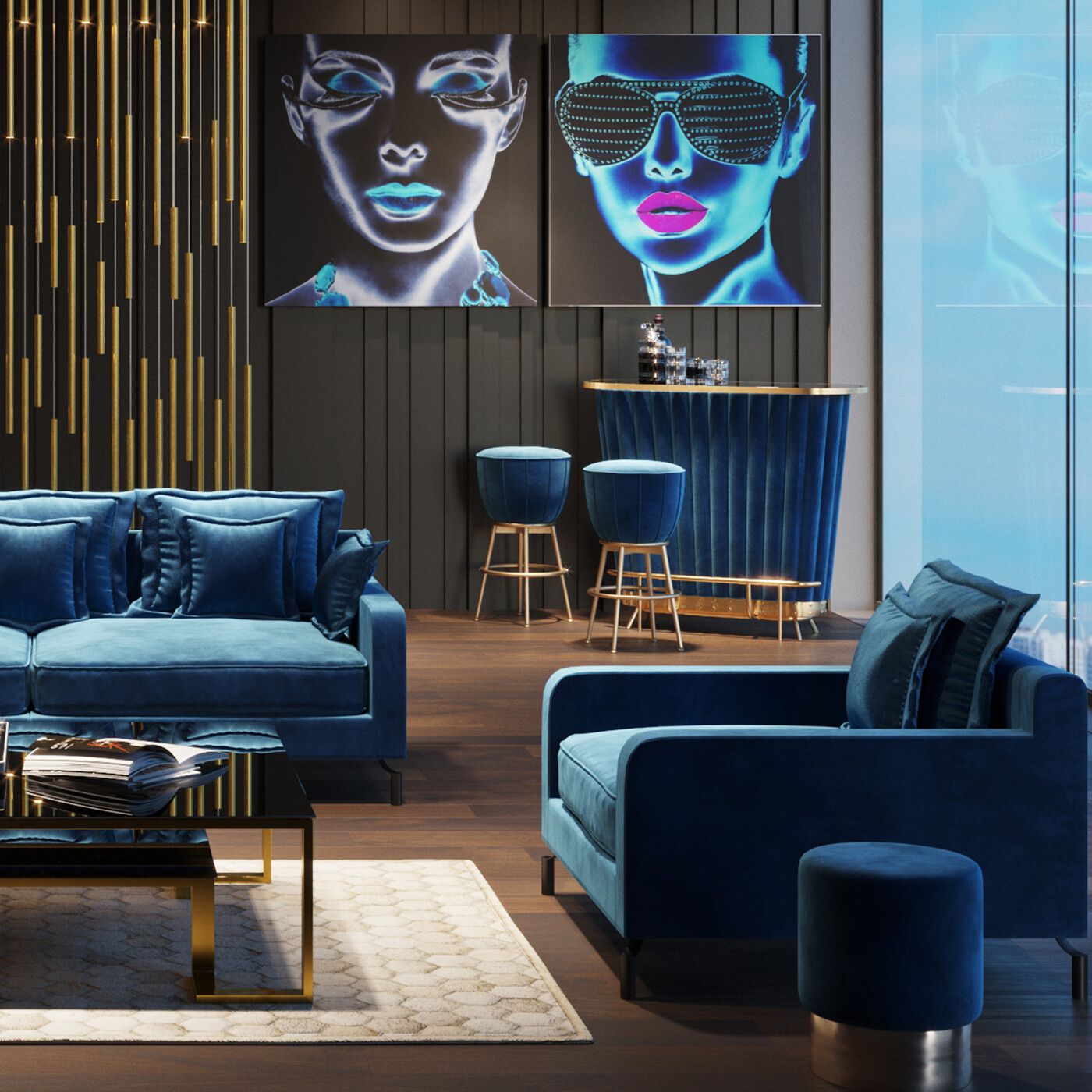 Стул барный After Work Gold от KARE Design