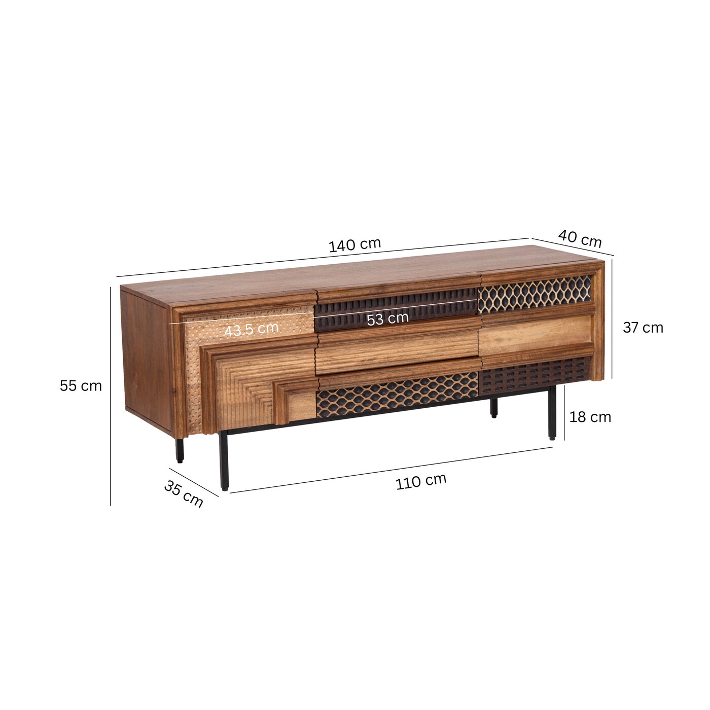 ТВ-тумба Gino 140x55cm от KARE Design