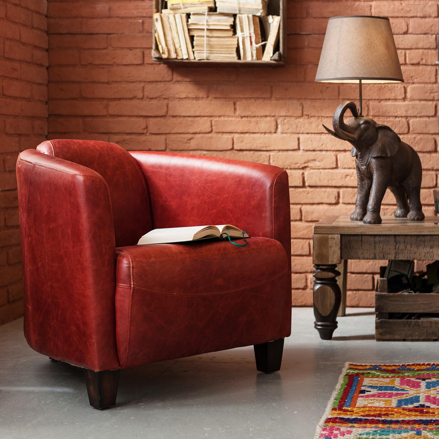 Кресло Cigar Lounge Red от KARE Design