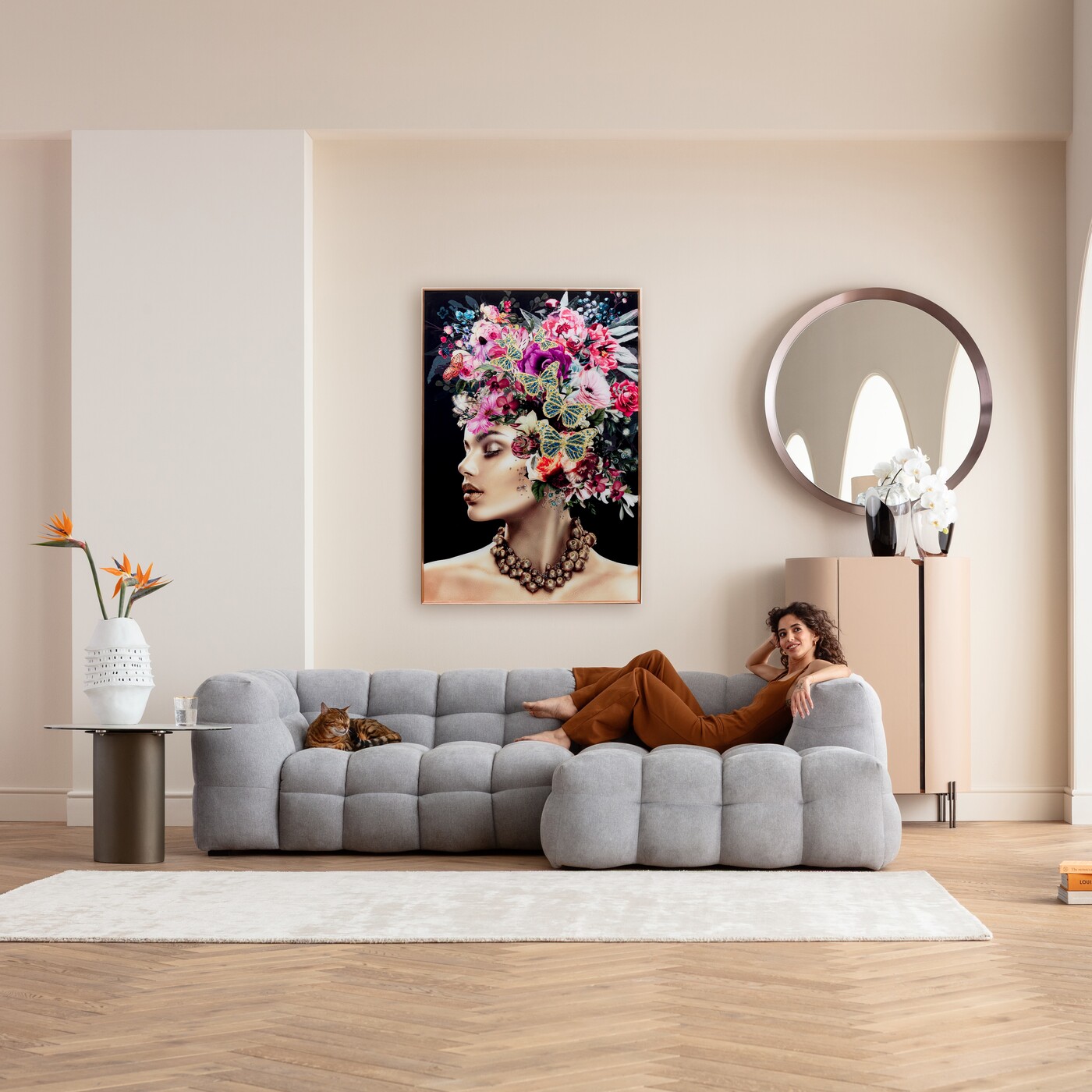 Картина в раме Muse Glamour «Гламурный портрет» 80x120 см от KARE Design