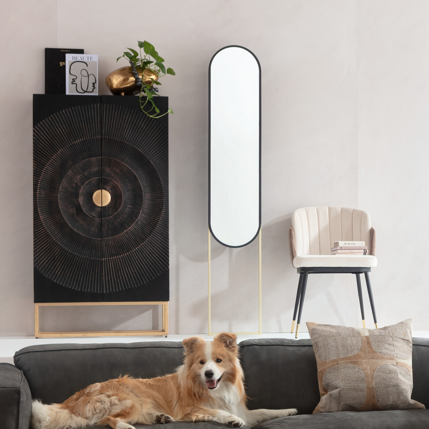 Зеркало настенное Alice 175x32 см от KARE Design