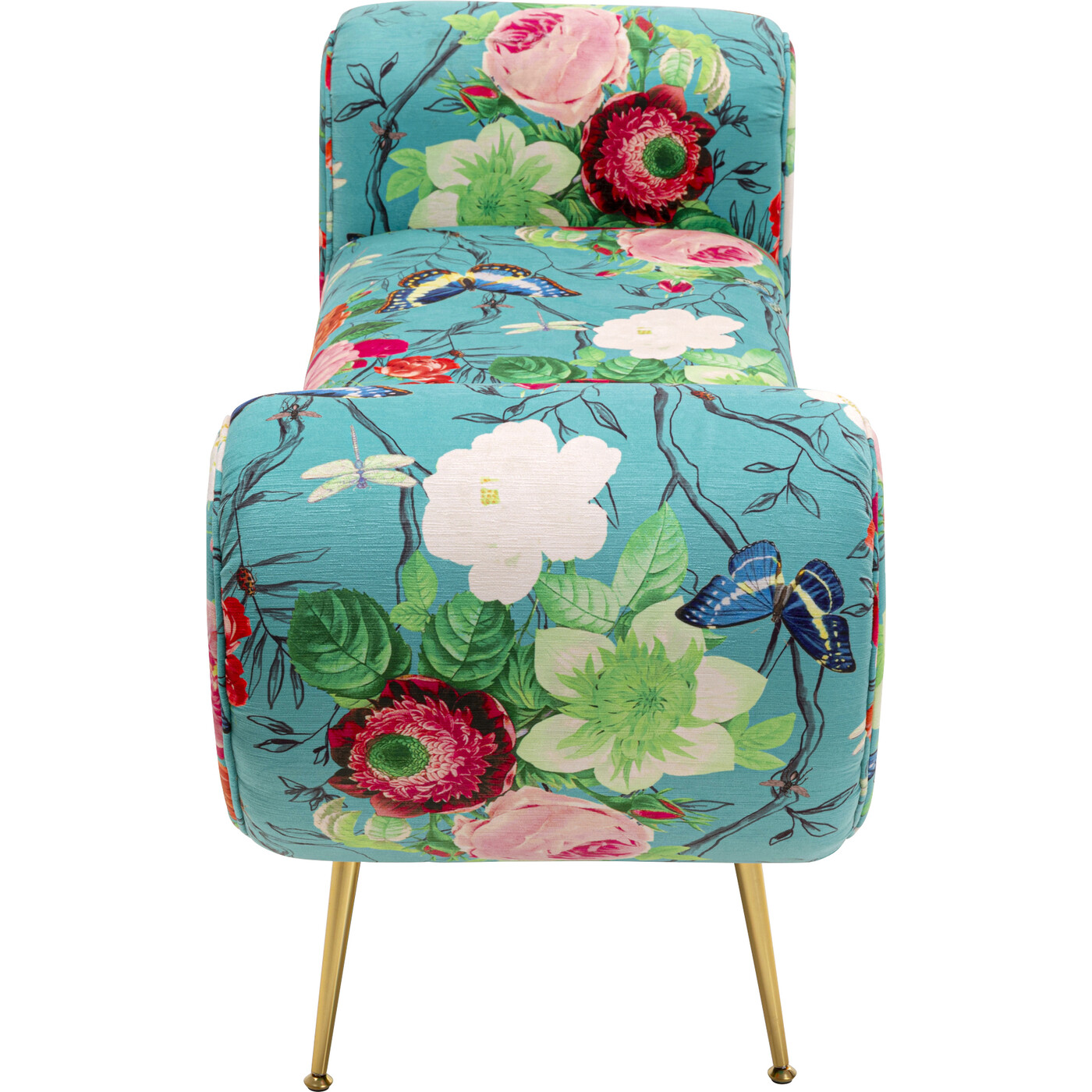 Скамья Trono Flower Fever Blue 140cm от KARE Design