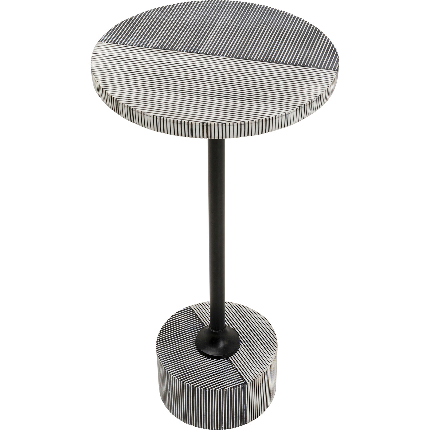 Стол приставной Domero Double Black Ø25cm от KARE Design