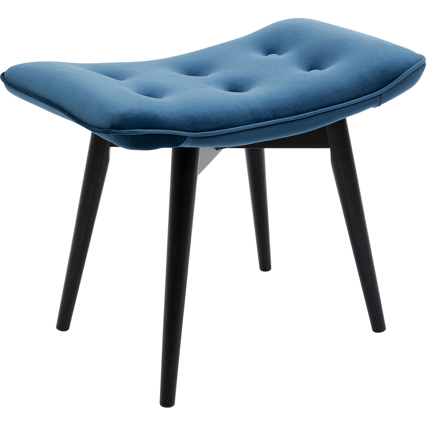 Пуф Black Vicky Velvet Bluegreen 46x59 см от KARE Design