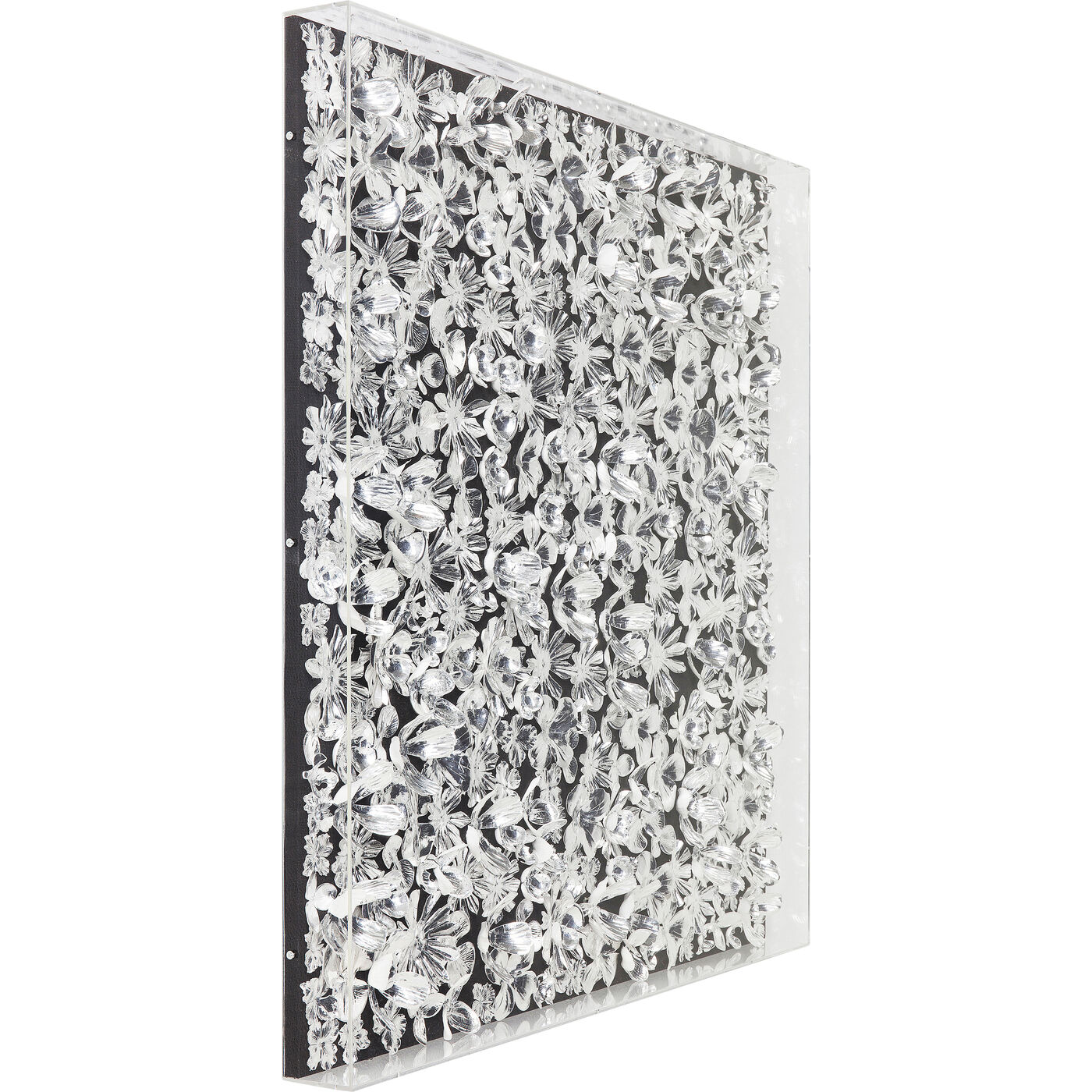 Панно настенное Silver Flower «Серебряные цветы» 100x100 см