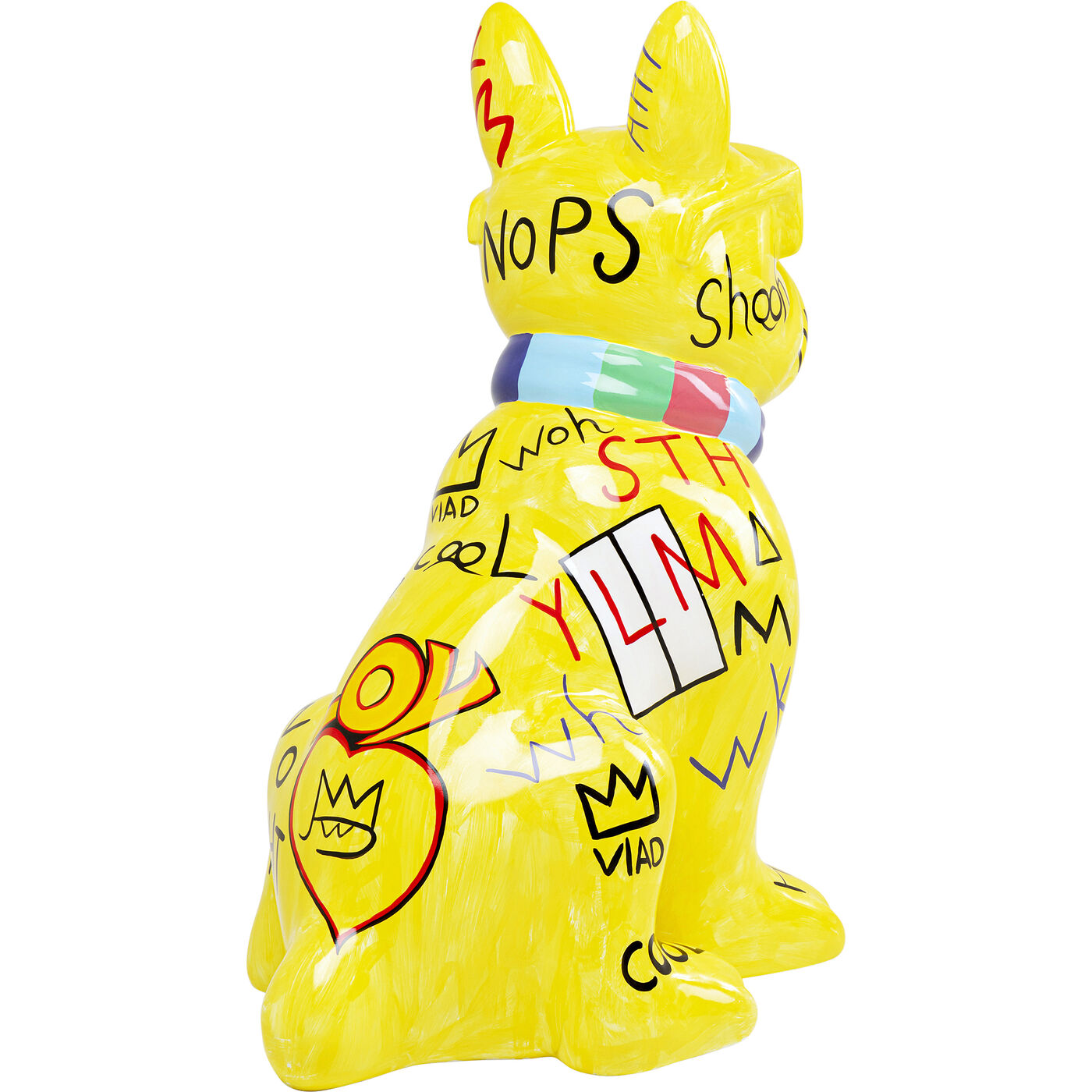 Фигура декоративная Graffiti Dog «Собака-граффити» 122 см, Жёлтый
