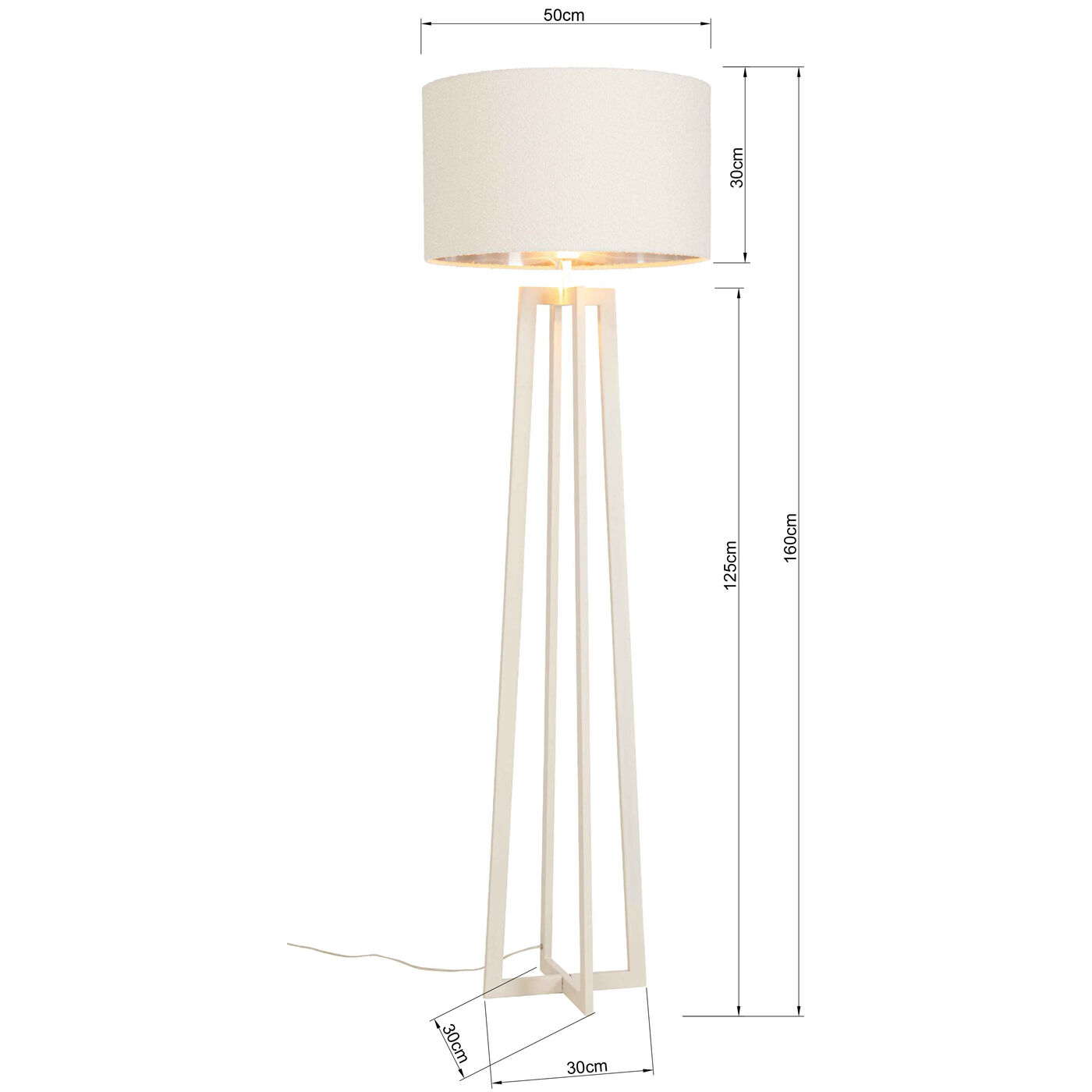 Светильник напольный Timon Greige 160cm от KARE Design
