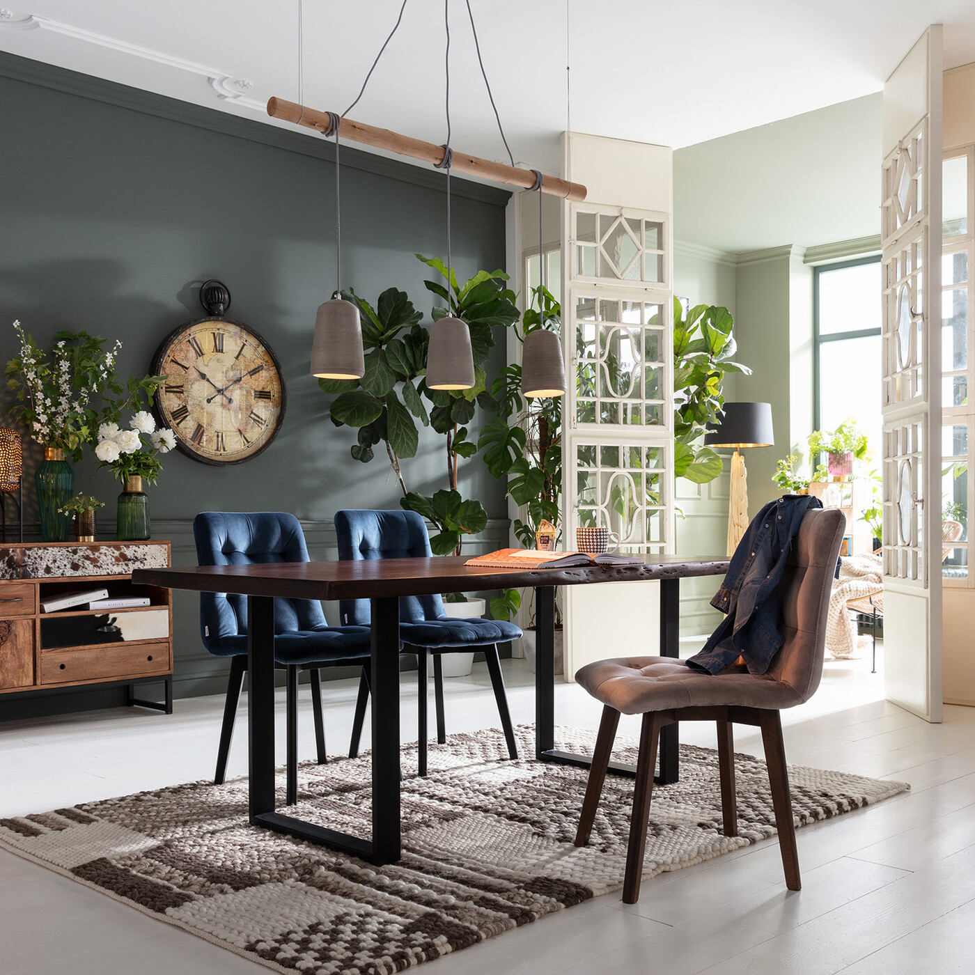 Стул Moritz Velvet Blau от KARE Design