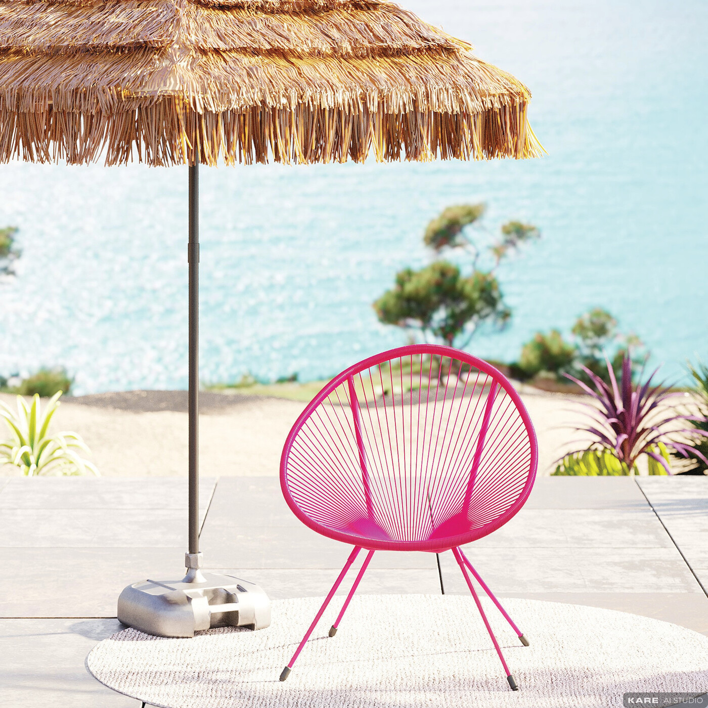 Кресло Acapulco Pink от KARE Design