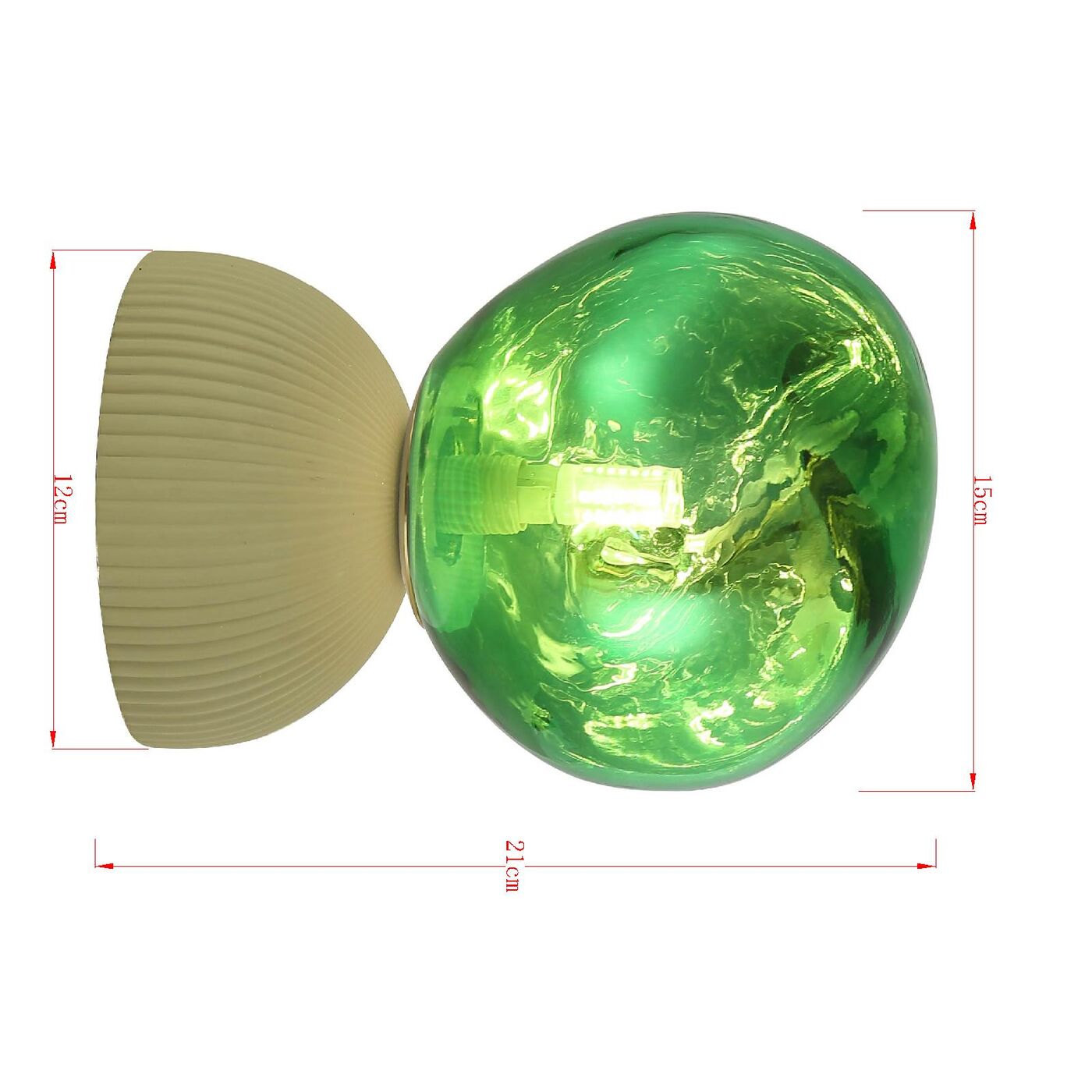 Светильник настольный Magic Ball Green 21cm от KARE Design