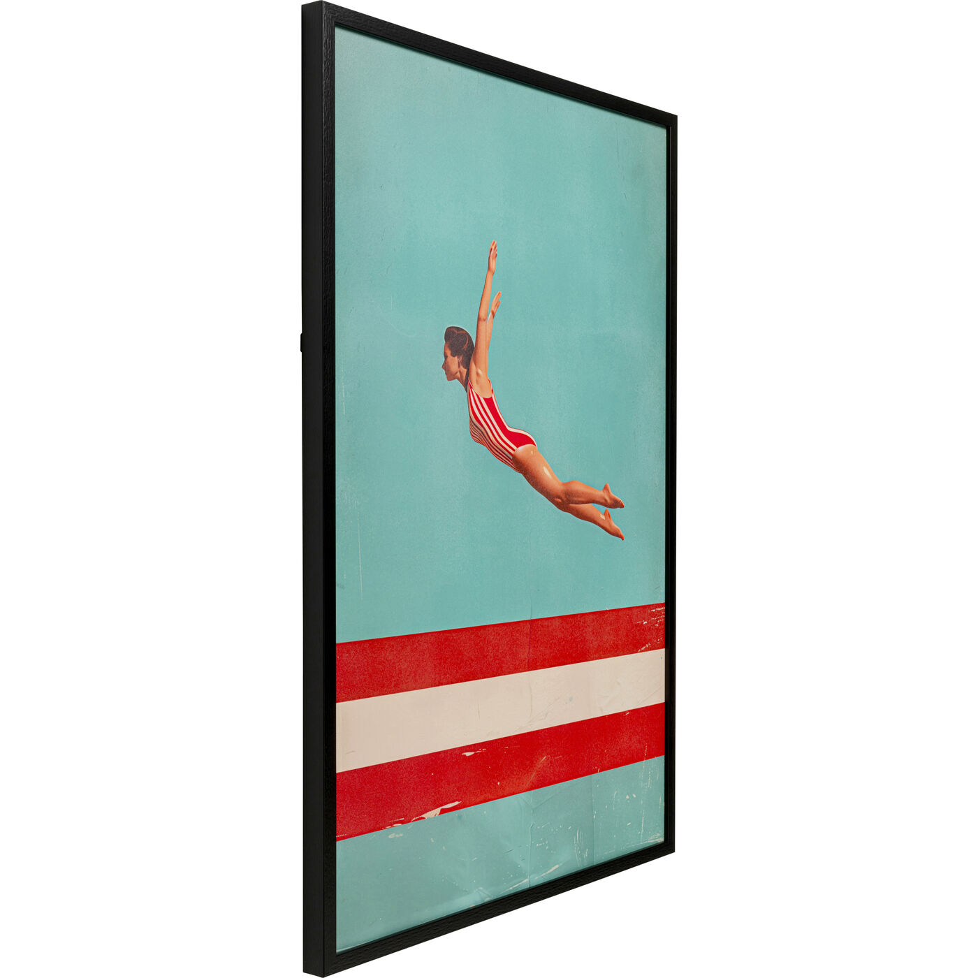 Картина в раме Jumping Girl Up «Прыгающая девушка» 103x73 см от KARE Design