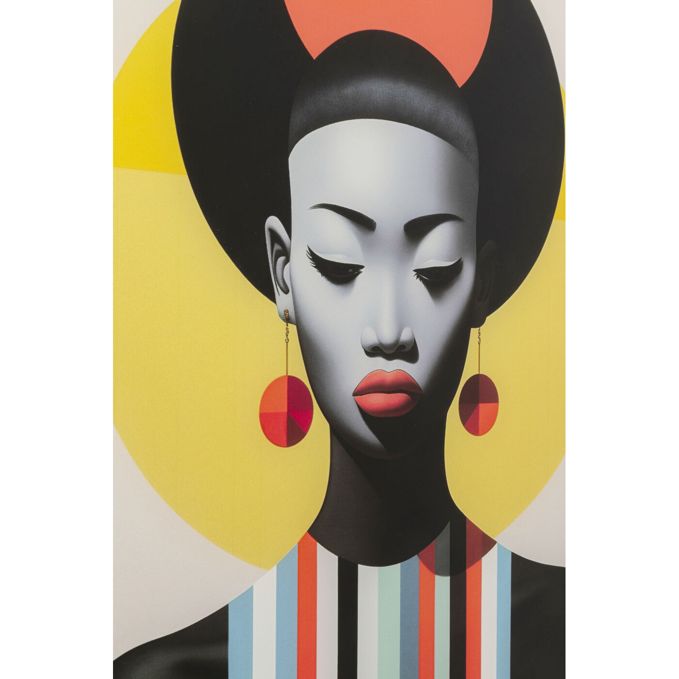 Картина стеклянная Muse Retro Lady «Ретро-дама» 30x40 см (2/Set) от KARE Design