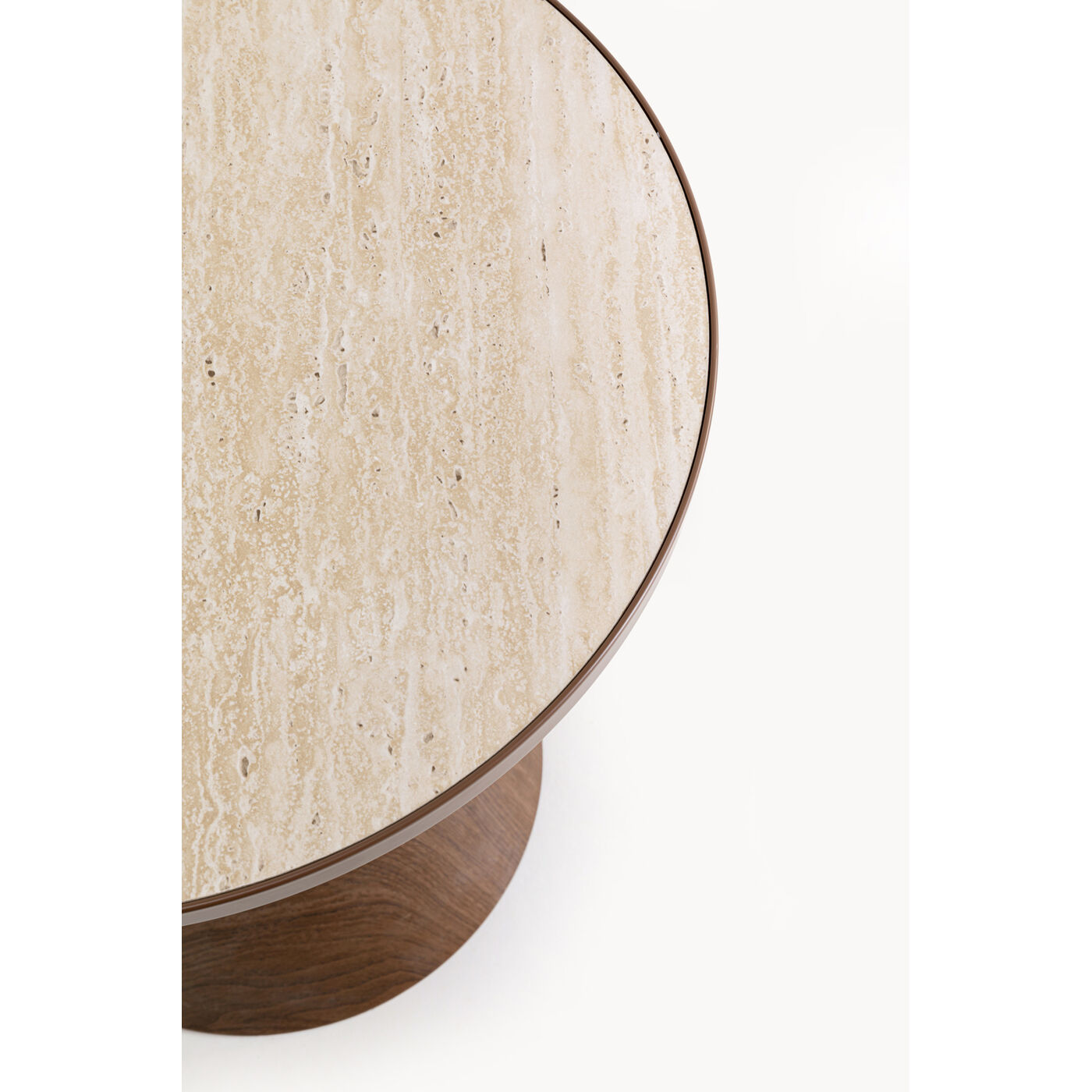 Стол кофейный Cono Travertin Ø50cm от KARE Design