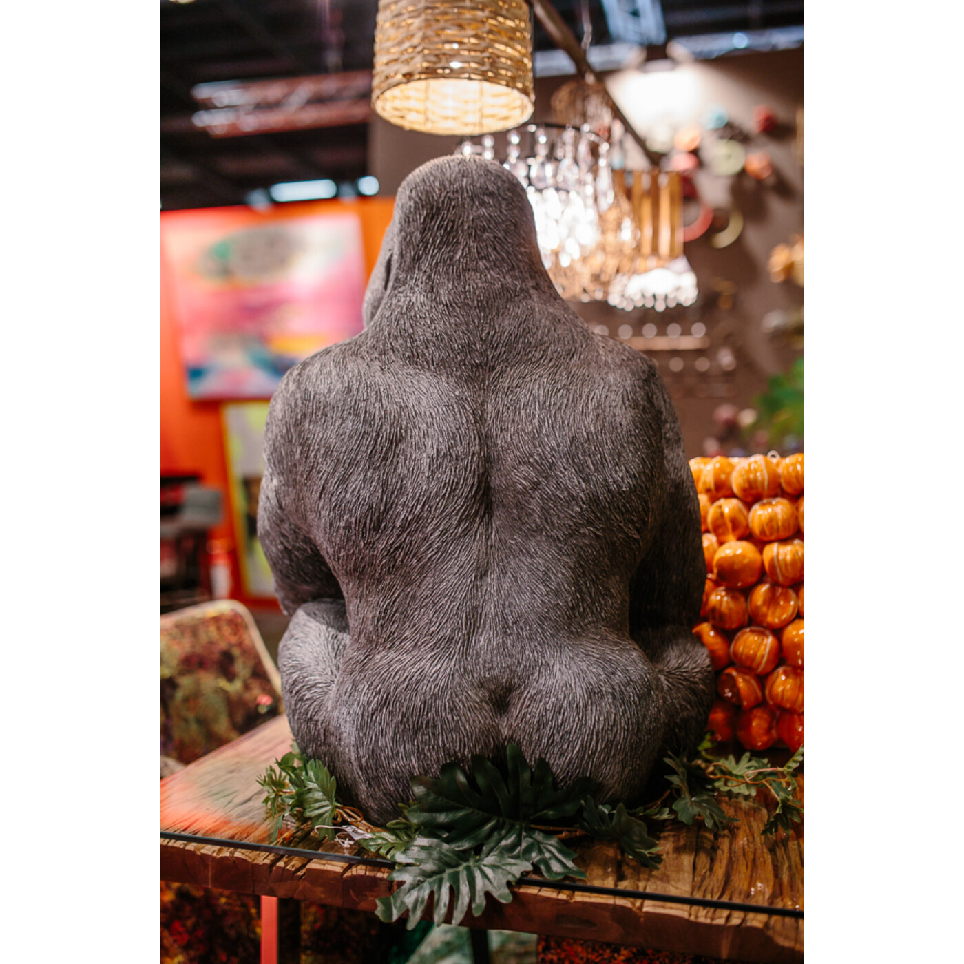 Фигура декоративная Monkey Gorilla Side XL «Горилла сбоку XL», Чёрный от KARE Design