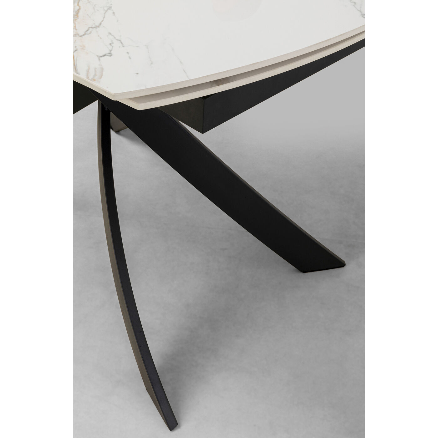 Стол раздвижной Twist Onyx 120(30+30)x90 см от KARE Design