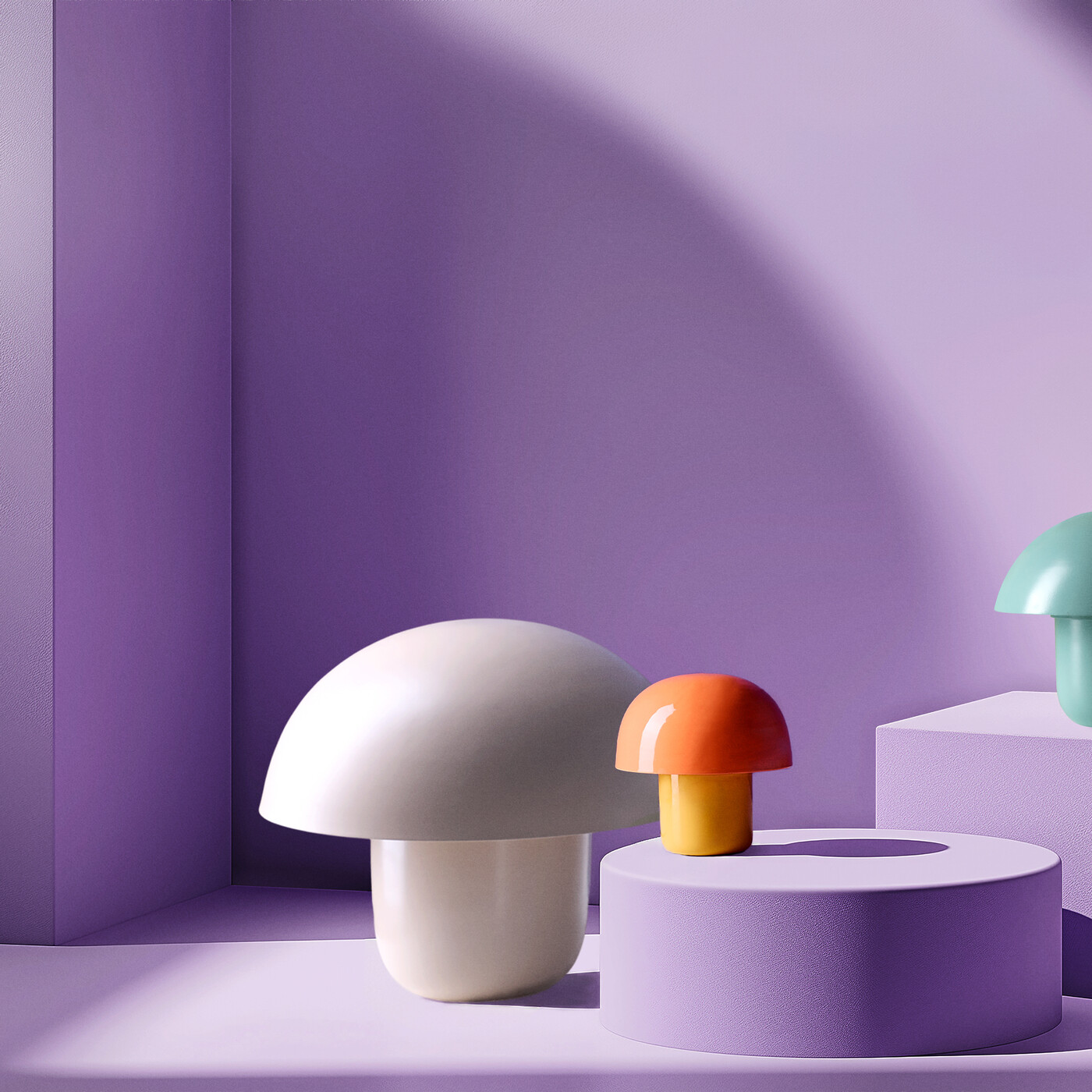 Светильник настольный Mushroom Beige 44cm UK от KARE Design