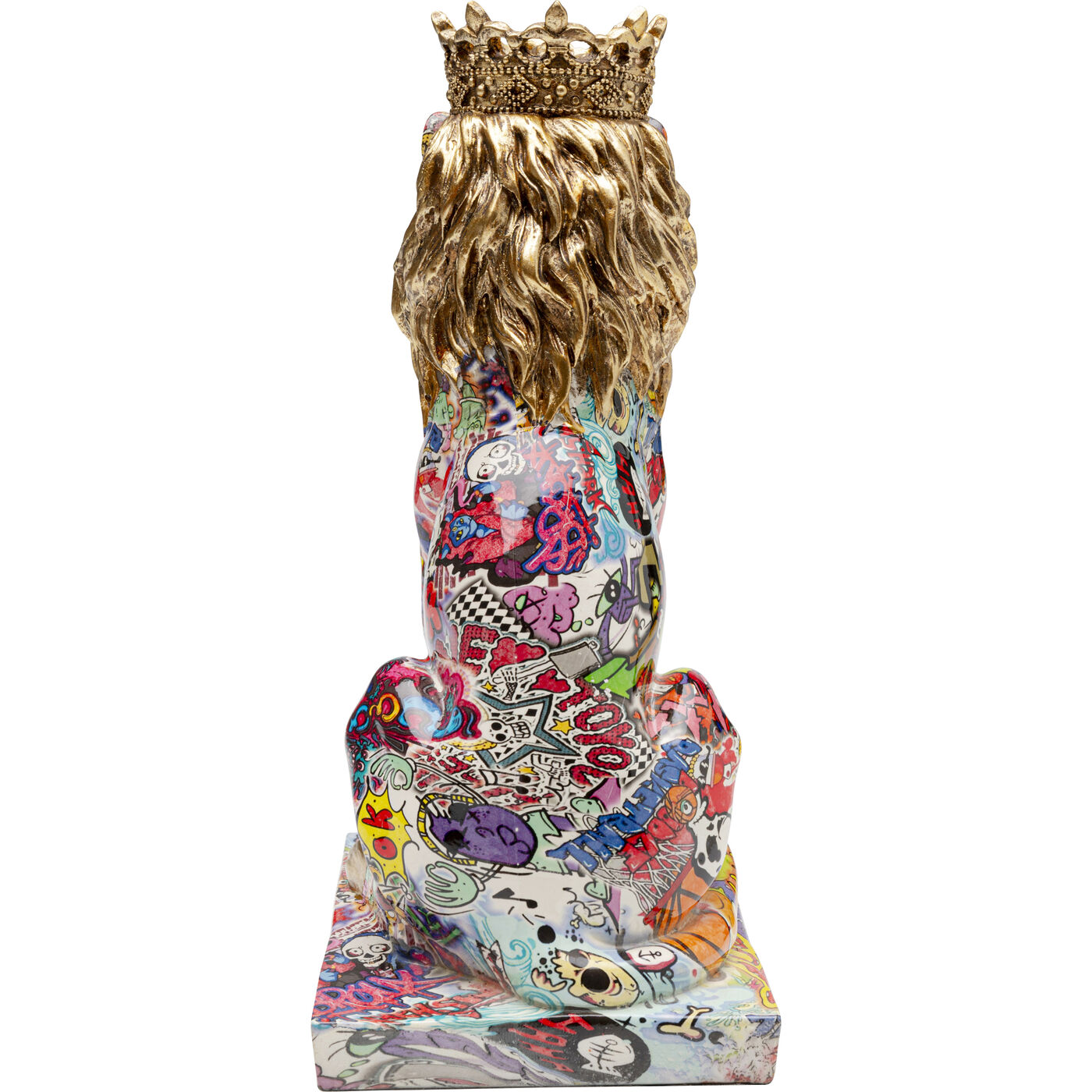 Фигура декоративная Graffiti King Lion «Граффити лев-король» 29 см