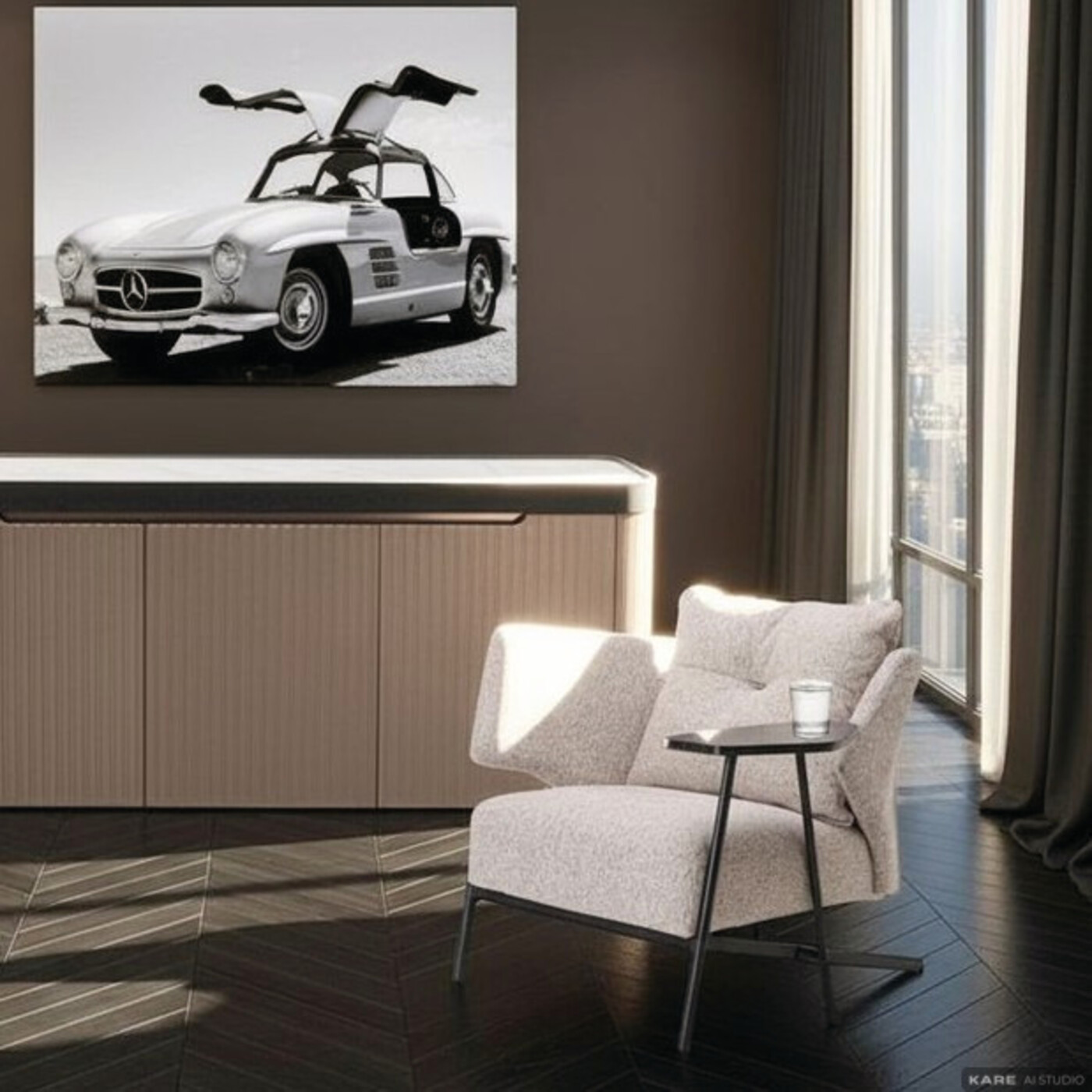 Кресло Taylor Beige Tray от KARE Design