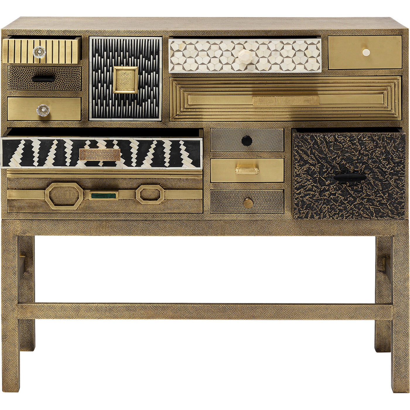 Комод высокий Chalet Gold 13 ящиков от KARE Design
