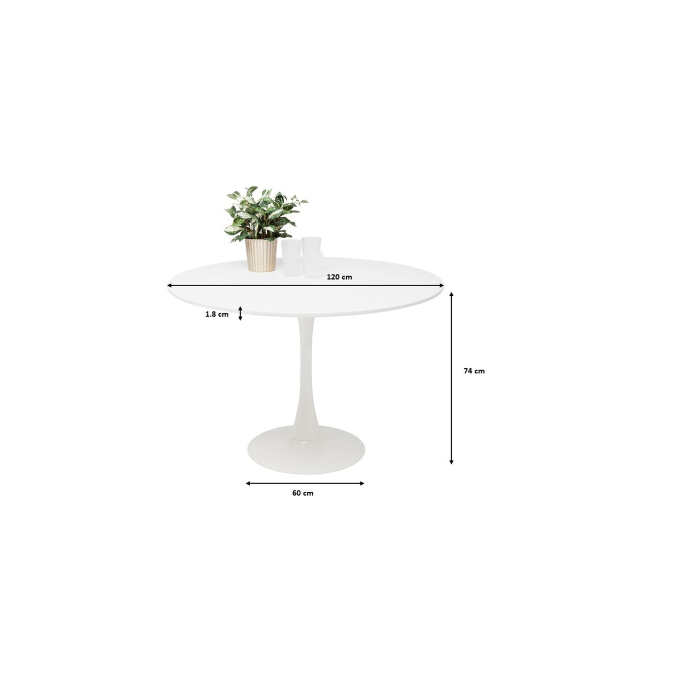 Стол Schickeria Ø110 см от KARE Design