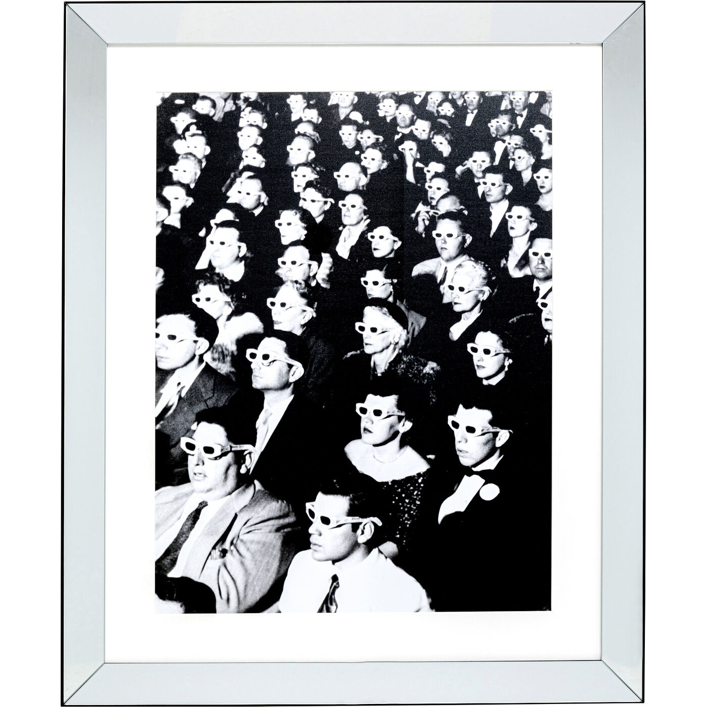 Картина в раме Audience «Зрители в 3D-очках» 85x105 см