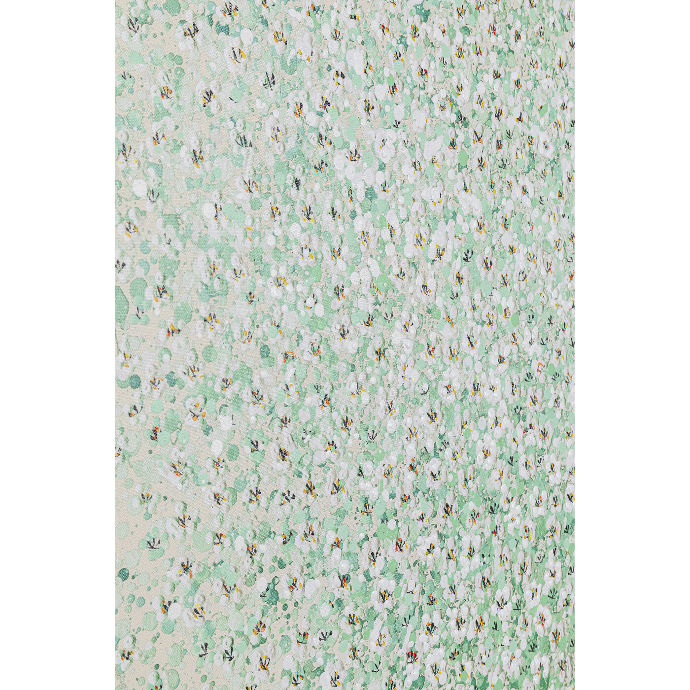 Картина на холсте Flower Boat Beige Green «Лодка с цветами» 120x160 см, Бежевый