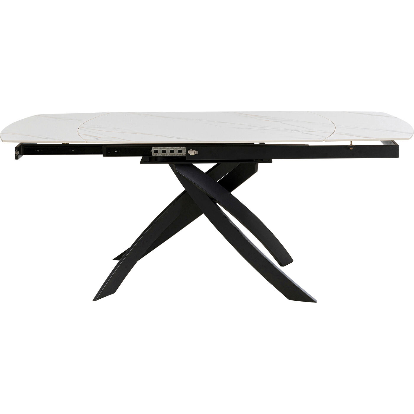Стол раздвижной Twist Onyx 120(30+30)x90 см от KARE Design
