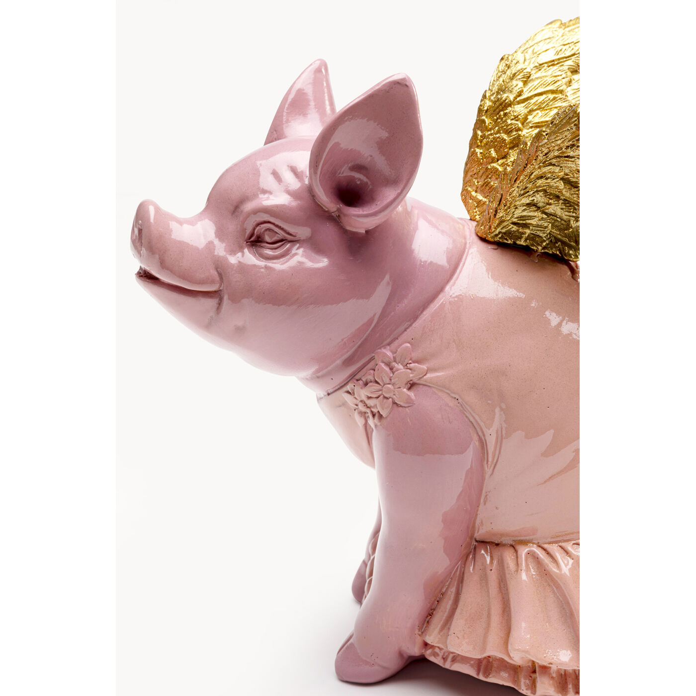 Копилка Flying Pig «Летящая свинья» 15 см, Розовый от KARE Design