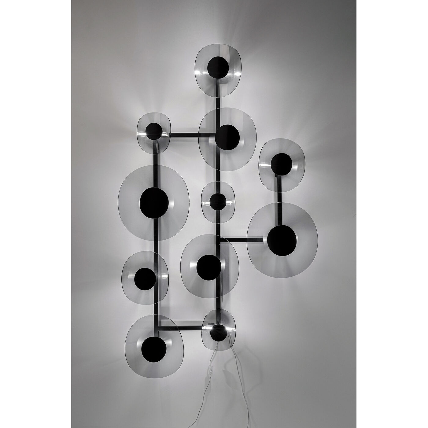 Светильник настенный Mariposa Black Smoke 116x198 см от KARE Design