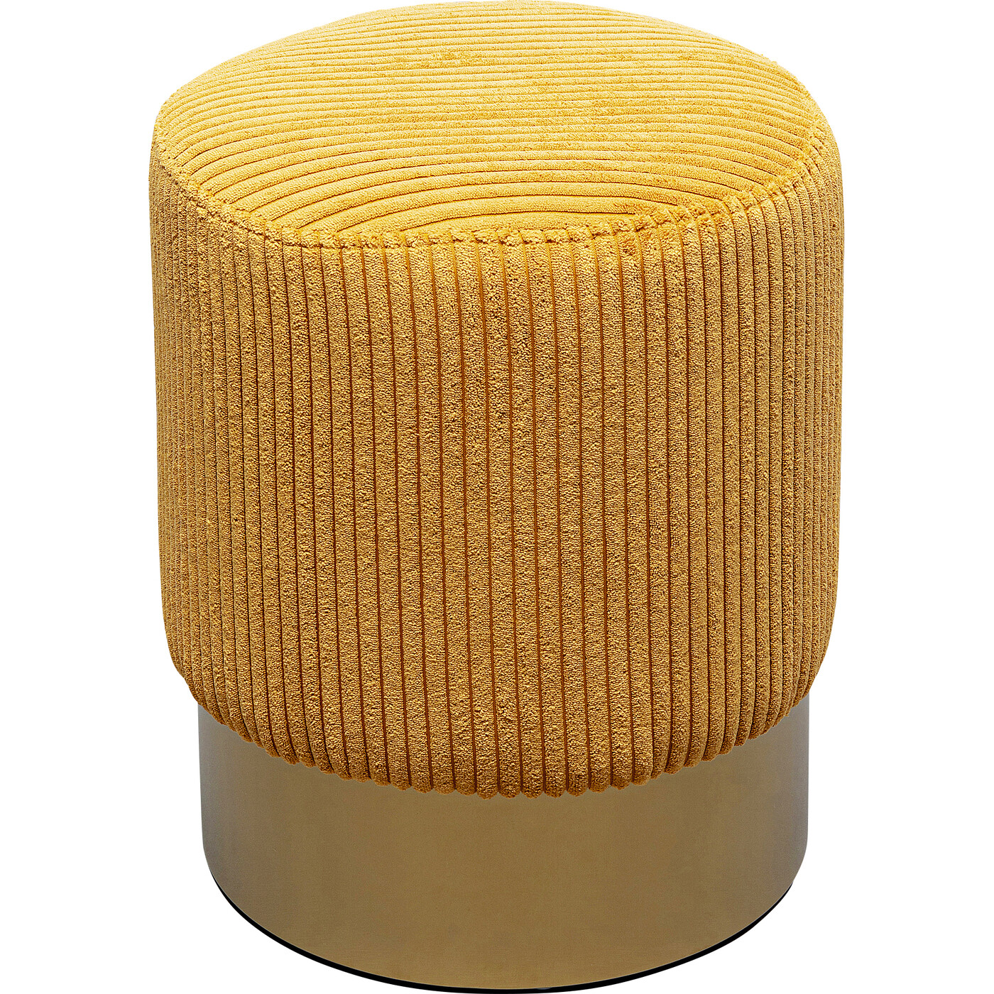 Пуф Cherry Yello Cord Brass Ø35 см от KARE Design