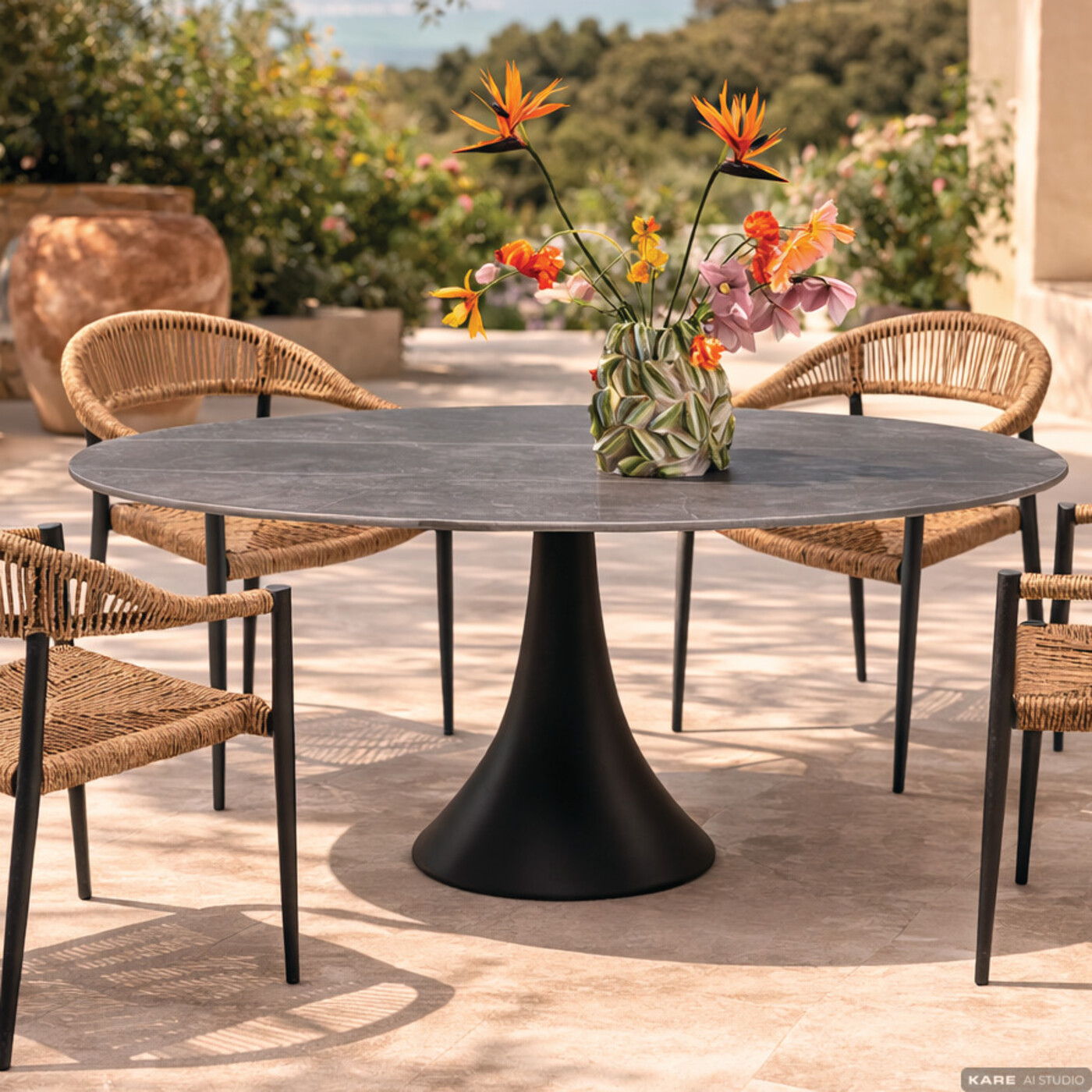 Комплект уличной мебели Palma Possibilita 180cm Nature 5/Set от KARE Design