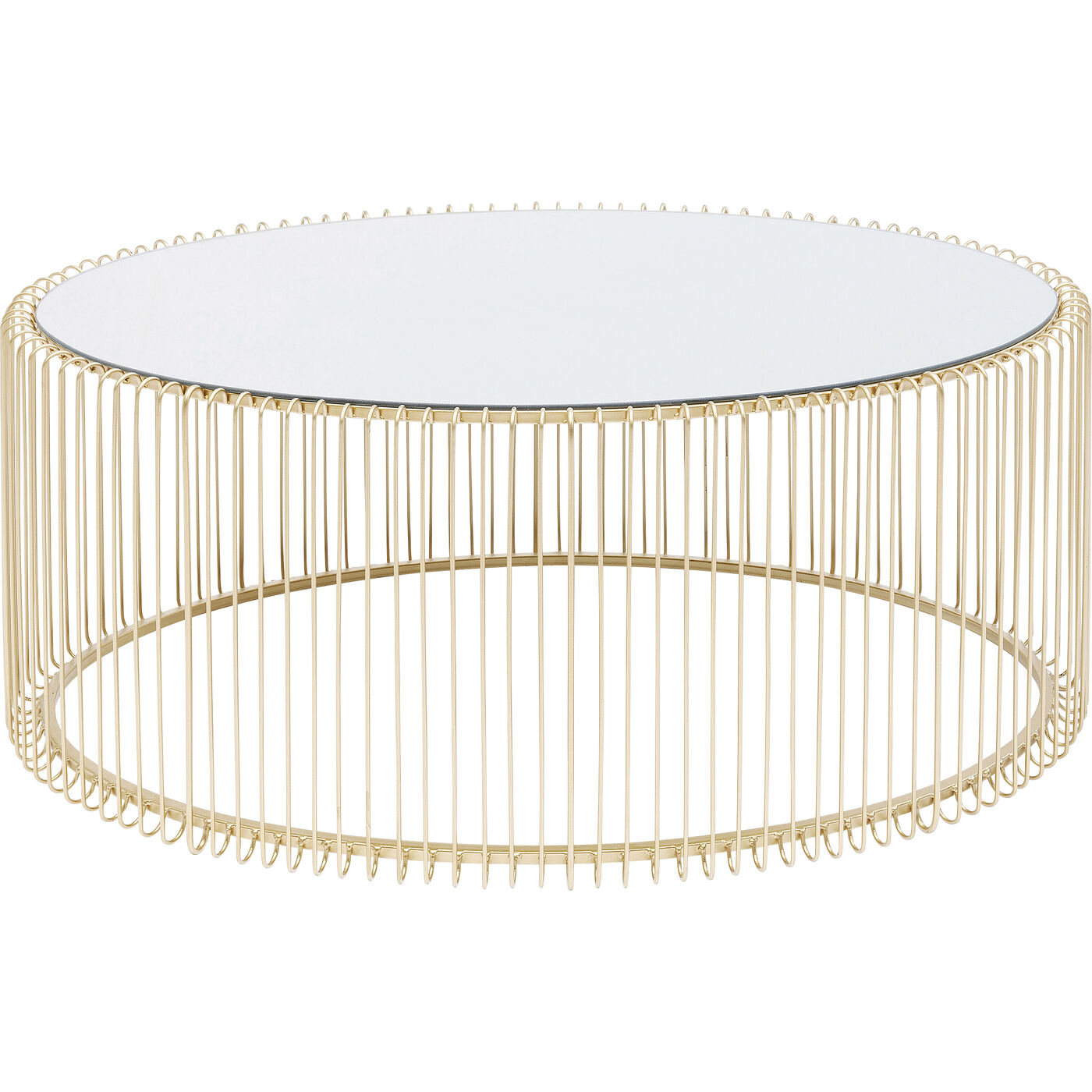 Стол кофейный Wire Uno Brass 60x90 см от KARE Design