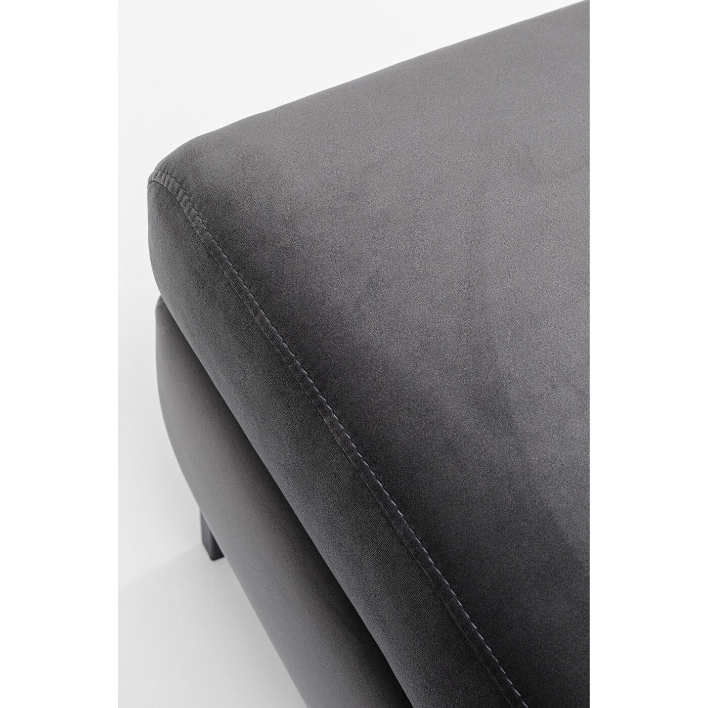 Пуф Gianni Velvet Grey Black от KARE Design