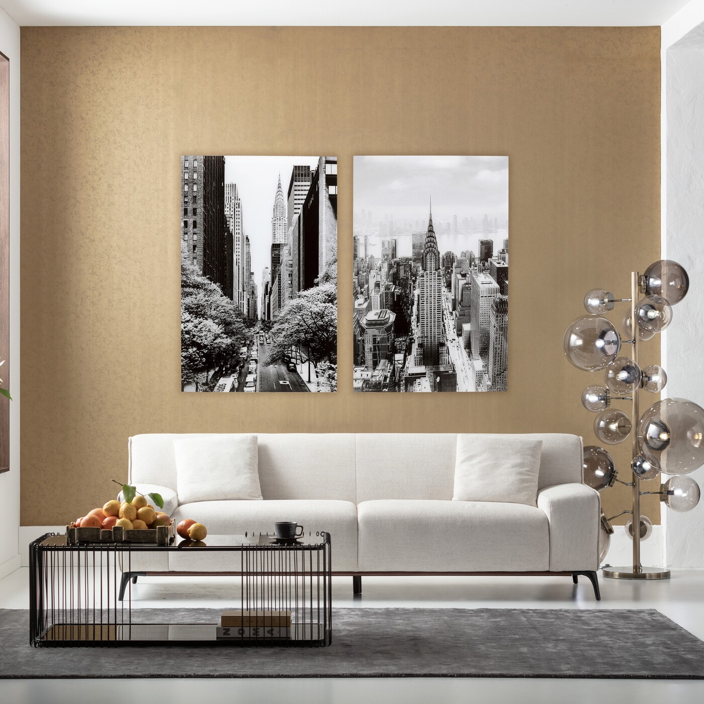 Картина стеклянная Manhattan View 120x80cm от KARE Design